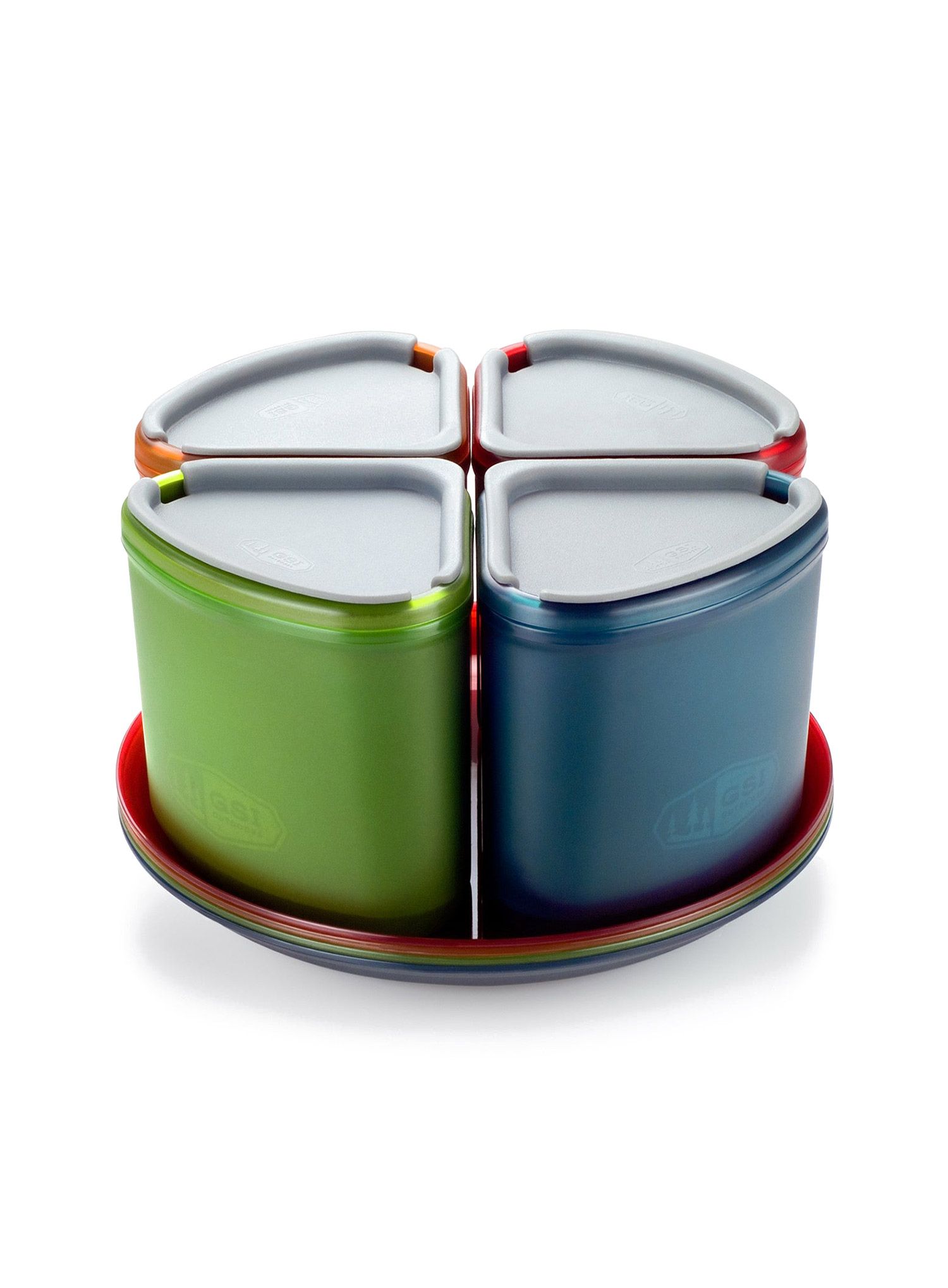 Turistické nádobí GSI Infinity 4 Person Compact Tableset - multicolor