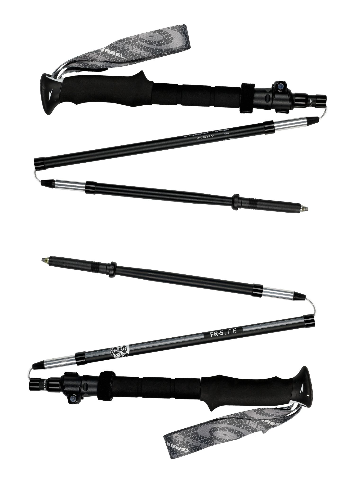 Trekové hole Gabel FR-5 FL Lite XTS - black