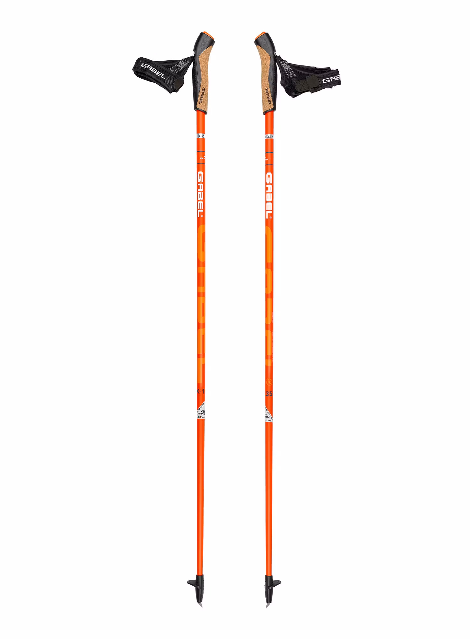 Nordic walking hůlky Gabel X-1.35 Active - orange