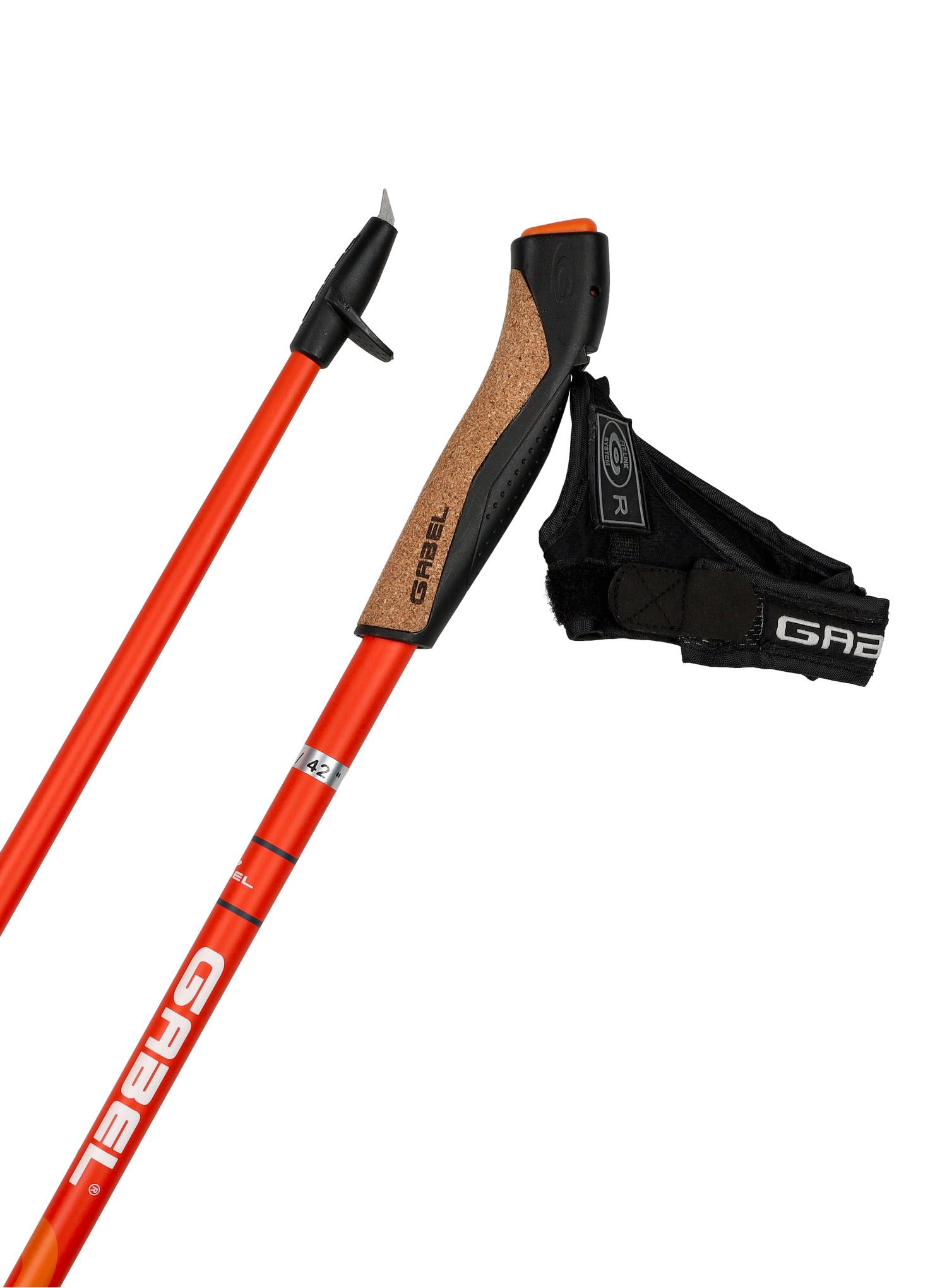 Nordic walking hůlky Gabel X-1.35 Active - orange