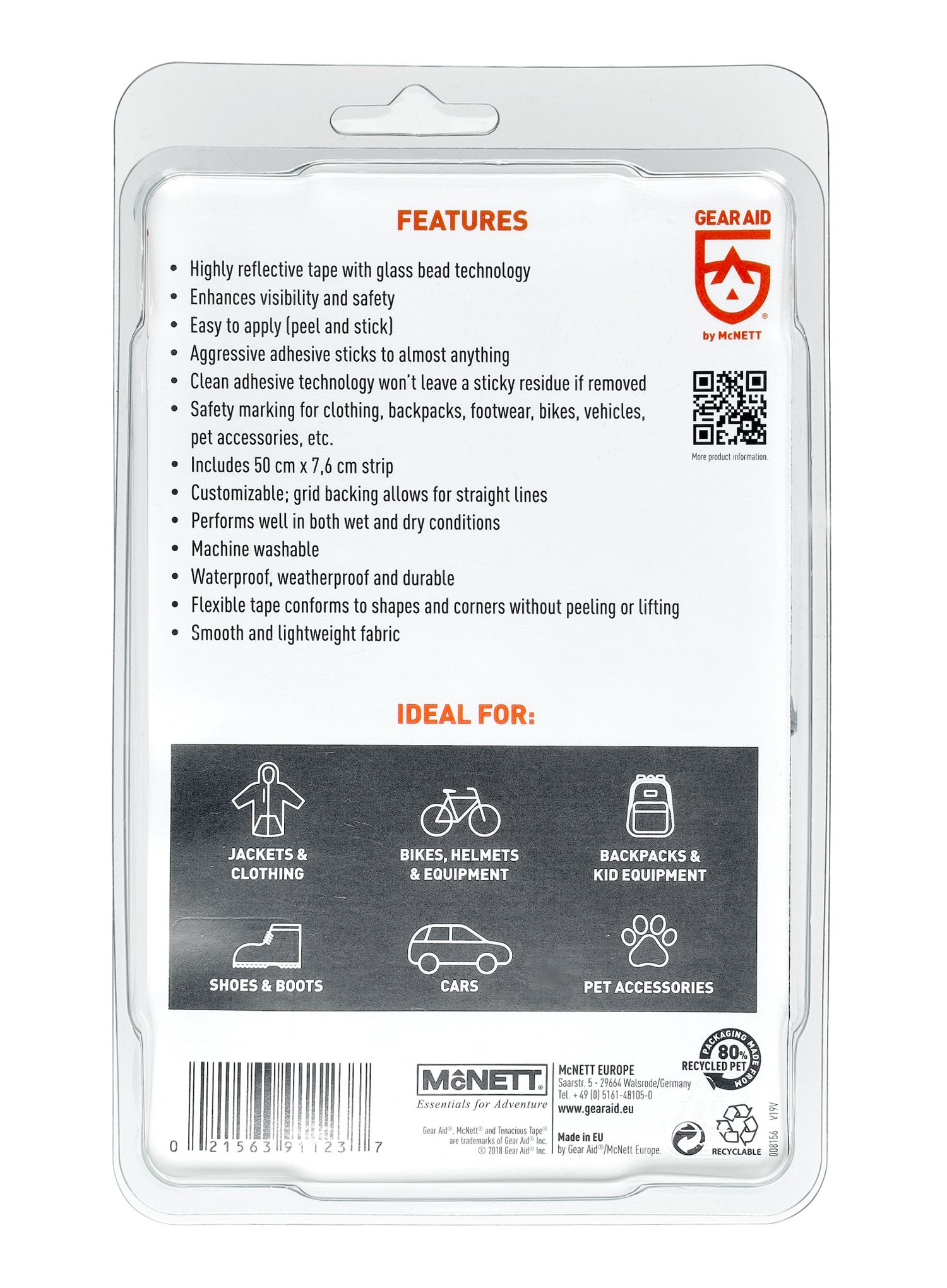 Samolepicí páska GearAid Reflective Tenacious Tape