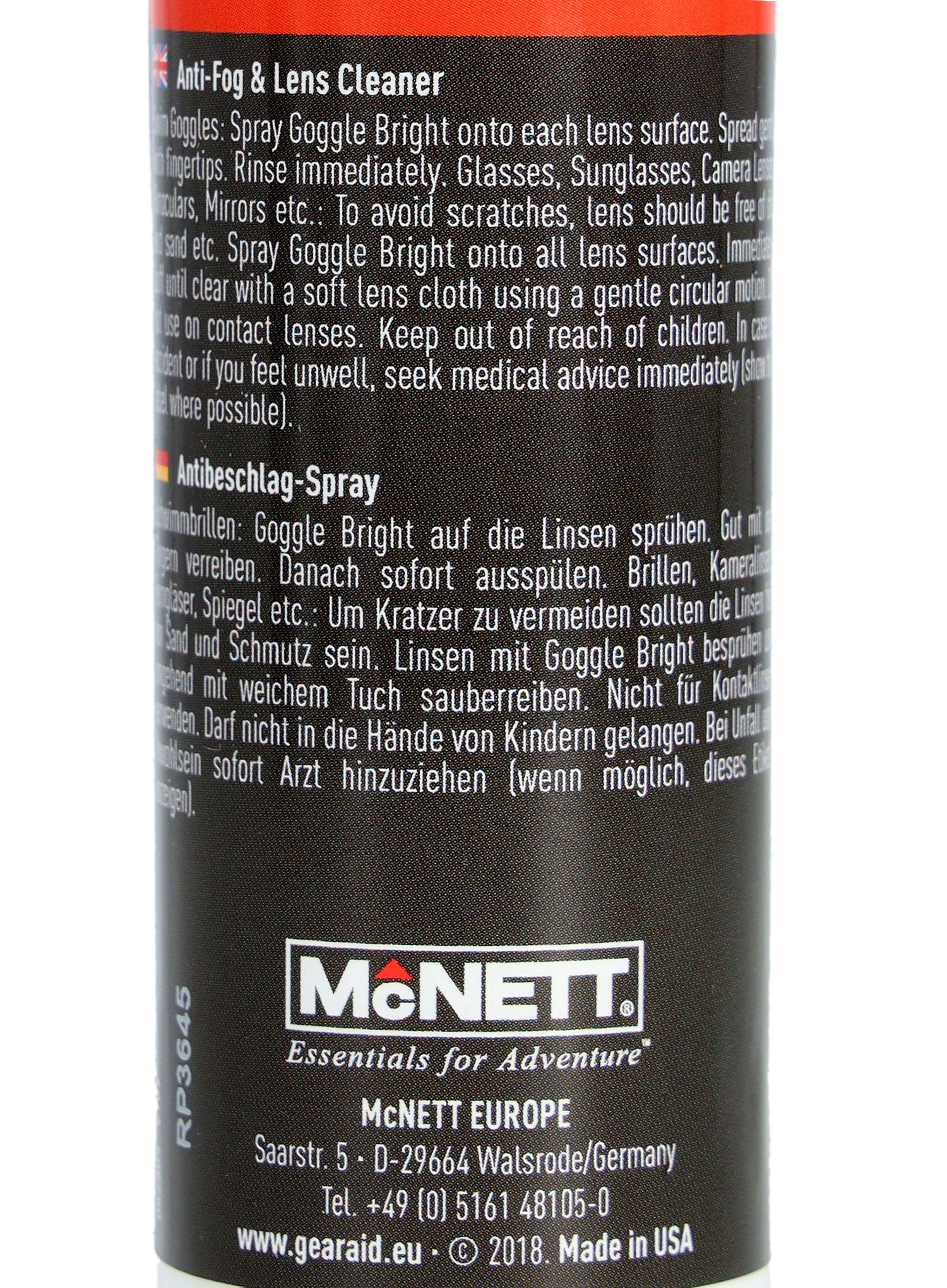 Sprej na brýle Gear Aid Goggle Bright Anti-Fog Cleaner