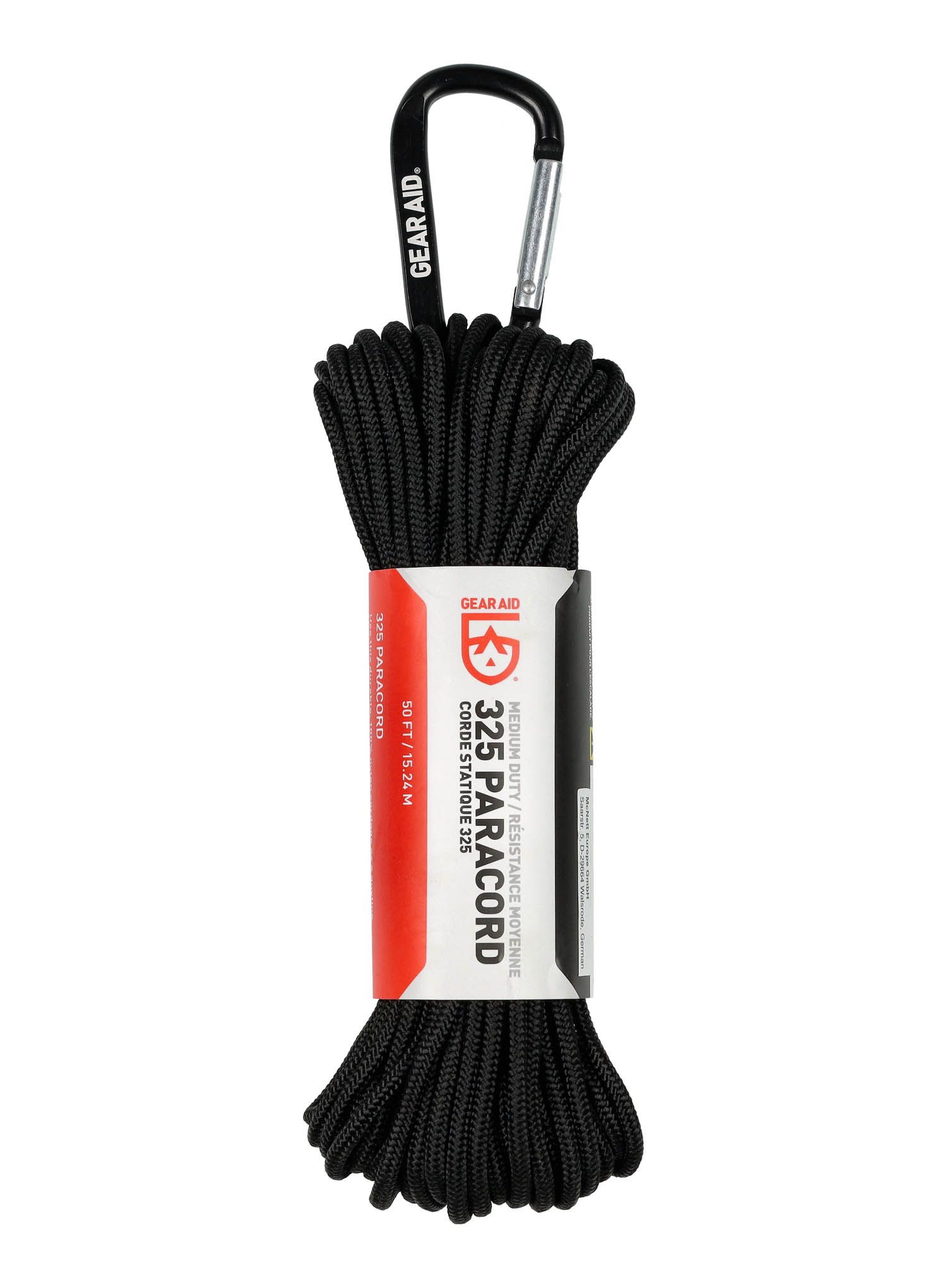 Lanko Gear Aid Medium-Duty 325 Paracord 15 m - black