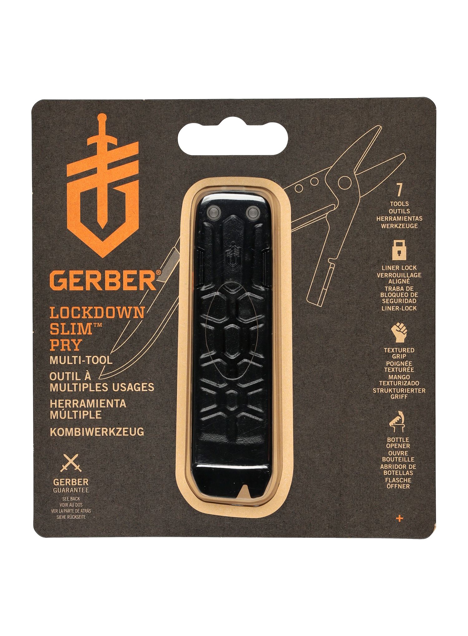 Multitool Gerber Lockdown Slim Pry - onyx