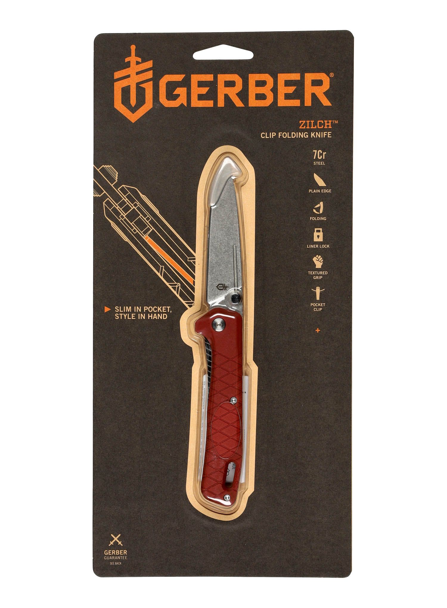 Turistický nůž Gerber Zilch - drab red
