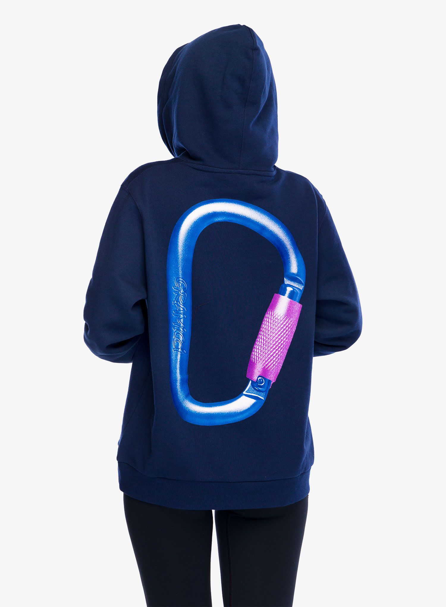 Mikina s kapucí Gramicci Carabiner Hooded Sweatshirt - navy