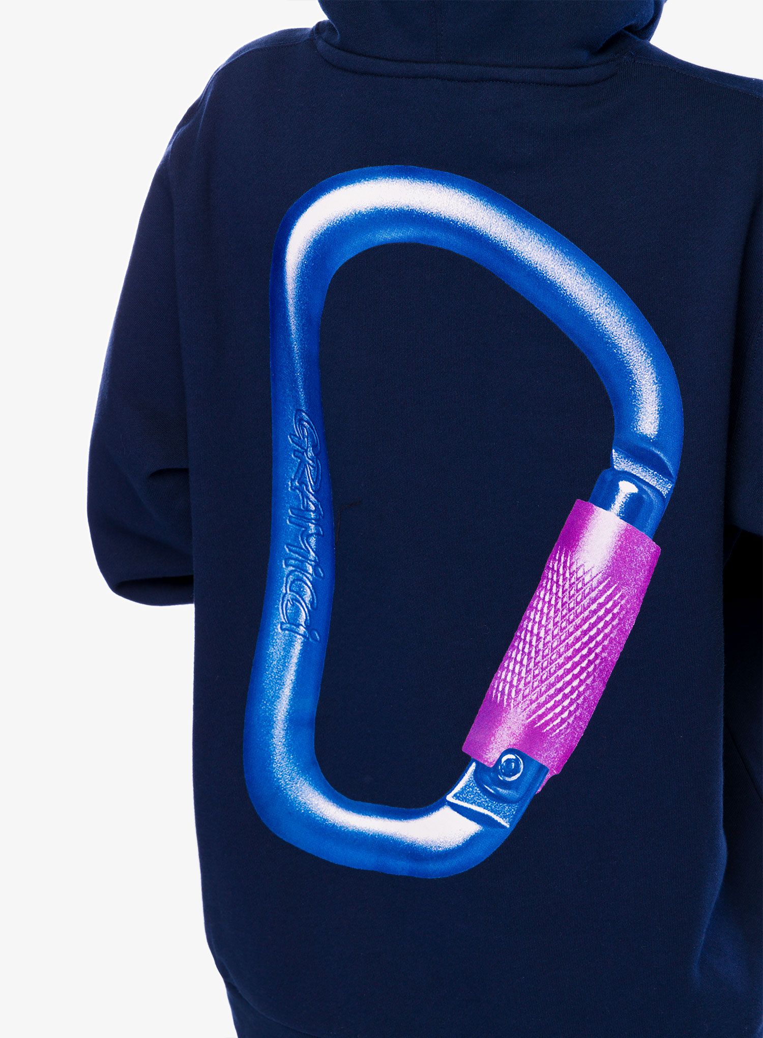 Mikina s kapucí Gramicci Carabiner Hooded Sweatshirt - navy