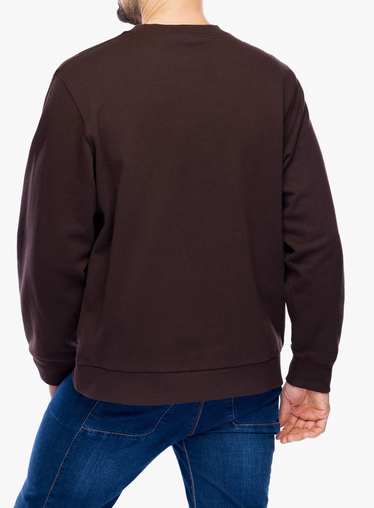 Mikina bez kapuce Gramicci I Climb Stuff Sweatshirt - deep brown