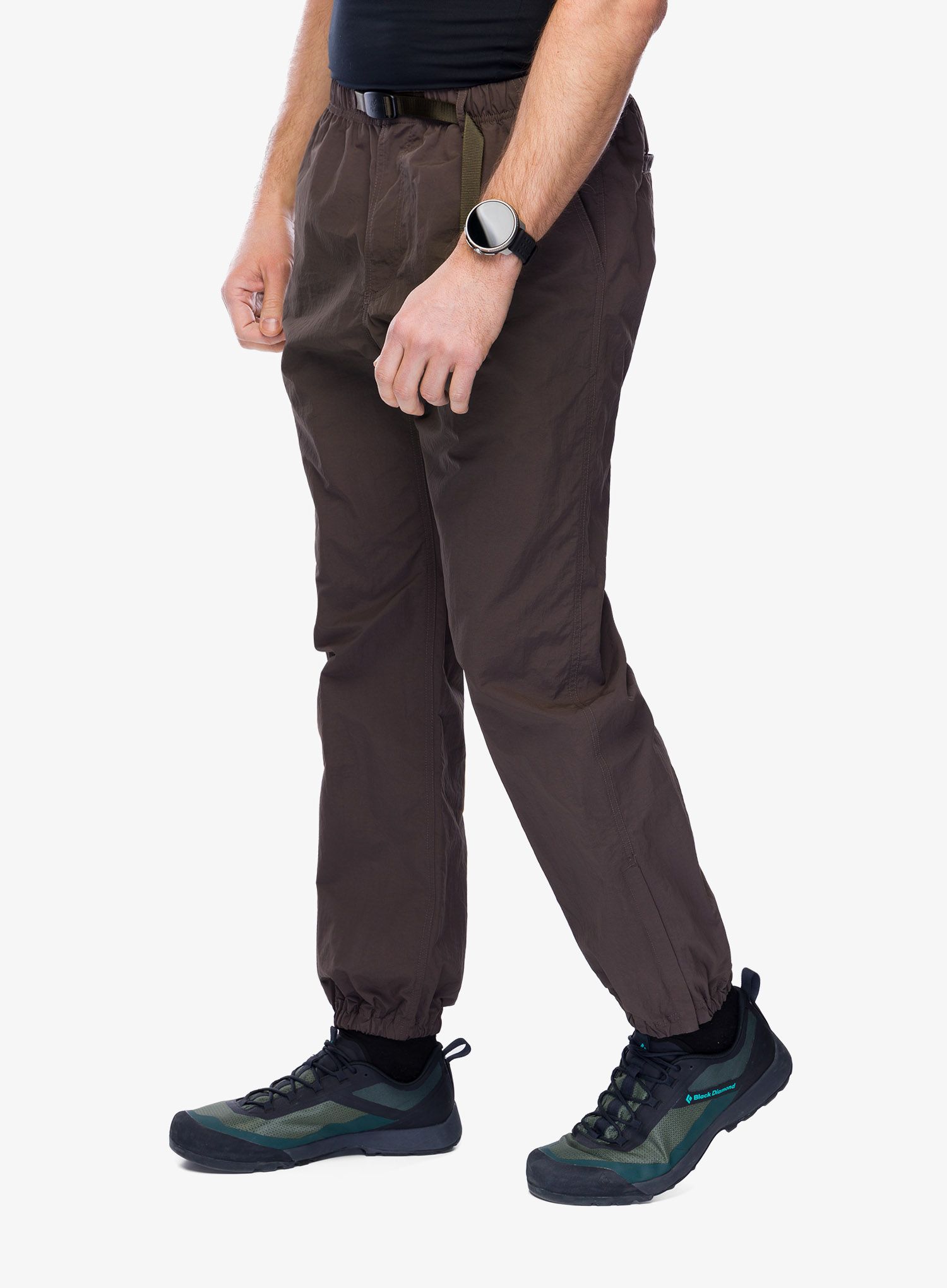 Turistické kalhoty Gramicci Nylon Track Pant - dark brown