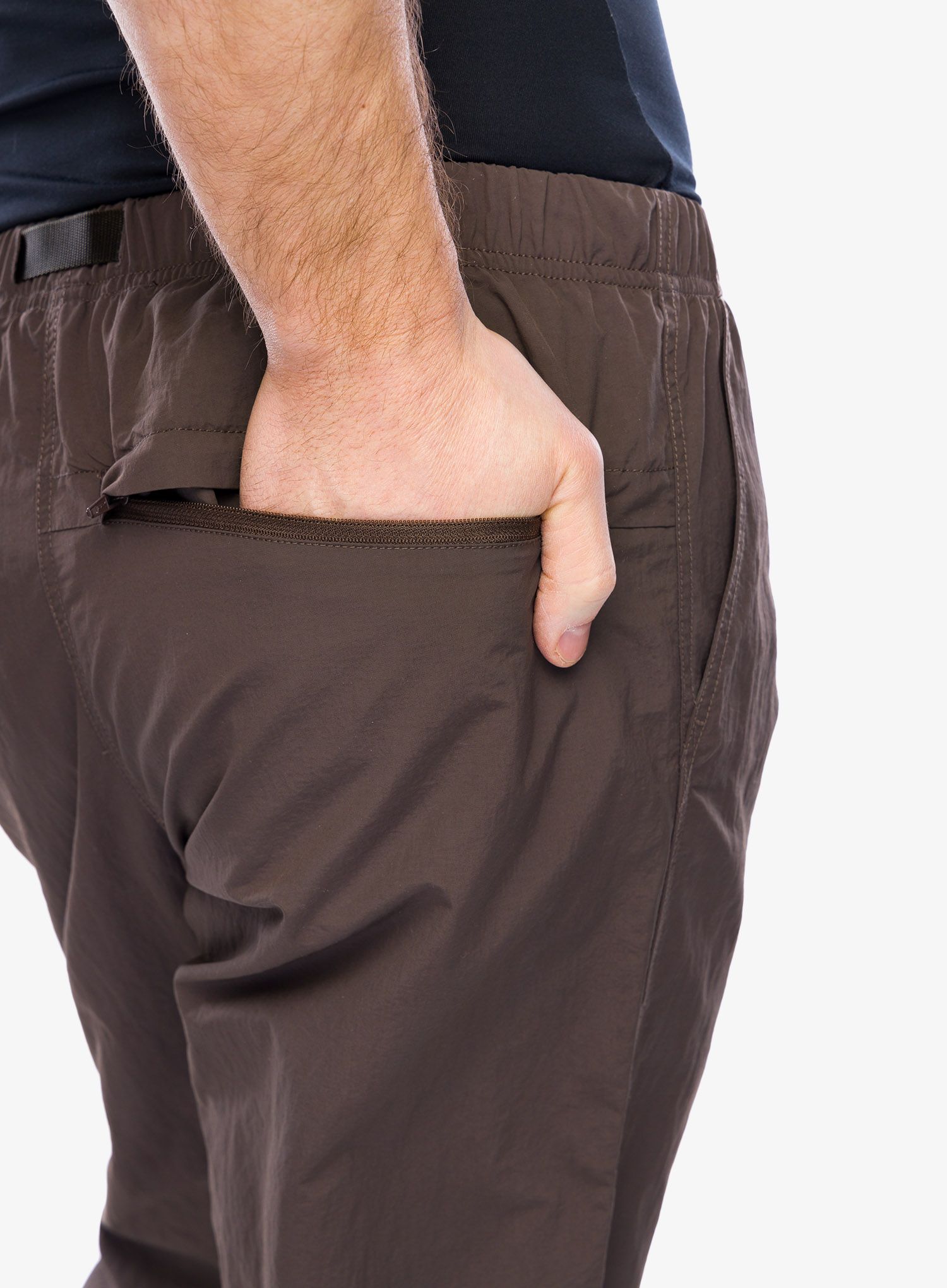 Turistické kalhoty Gramicci Nylon Track Pant - dark brown