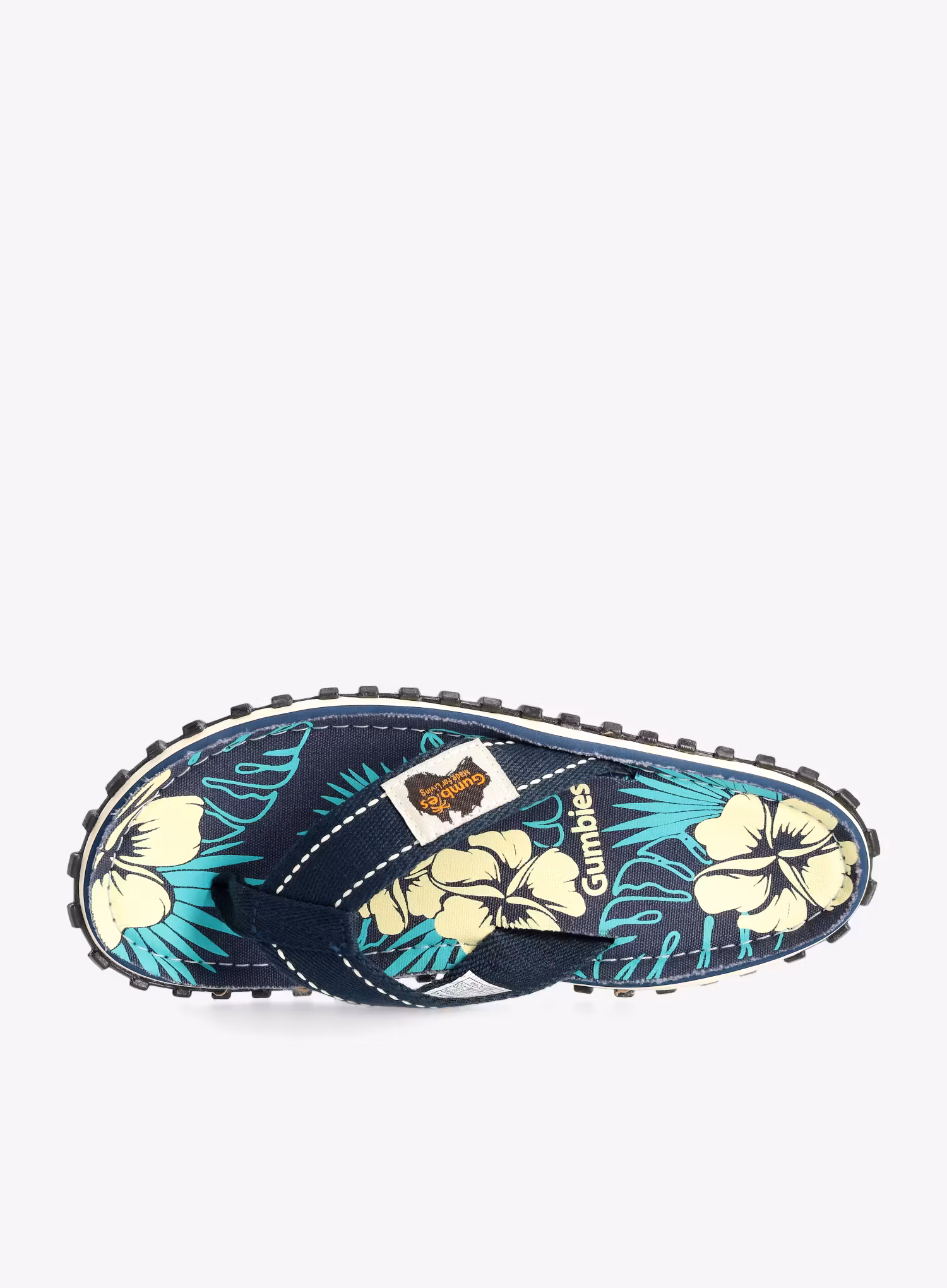 Žabky Gumbies Islander Canvas Flip-Flops - blue hibiscus
