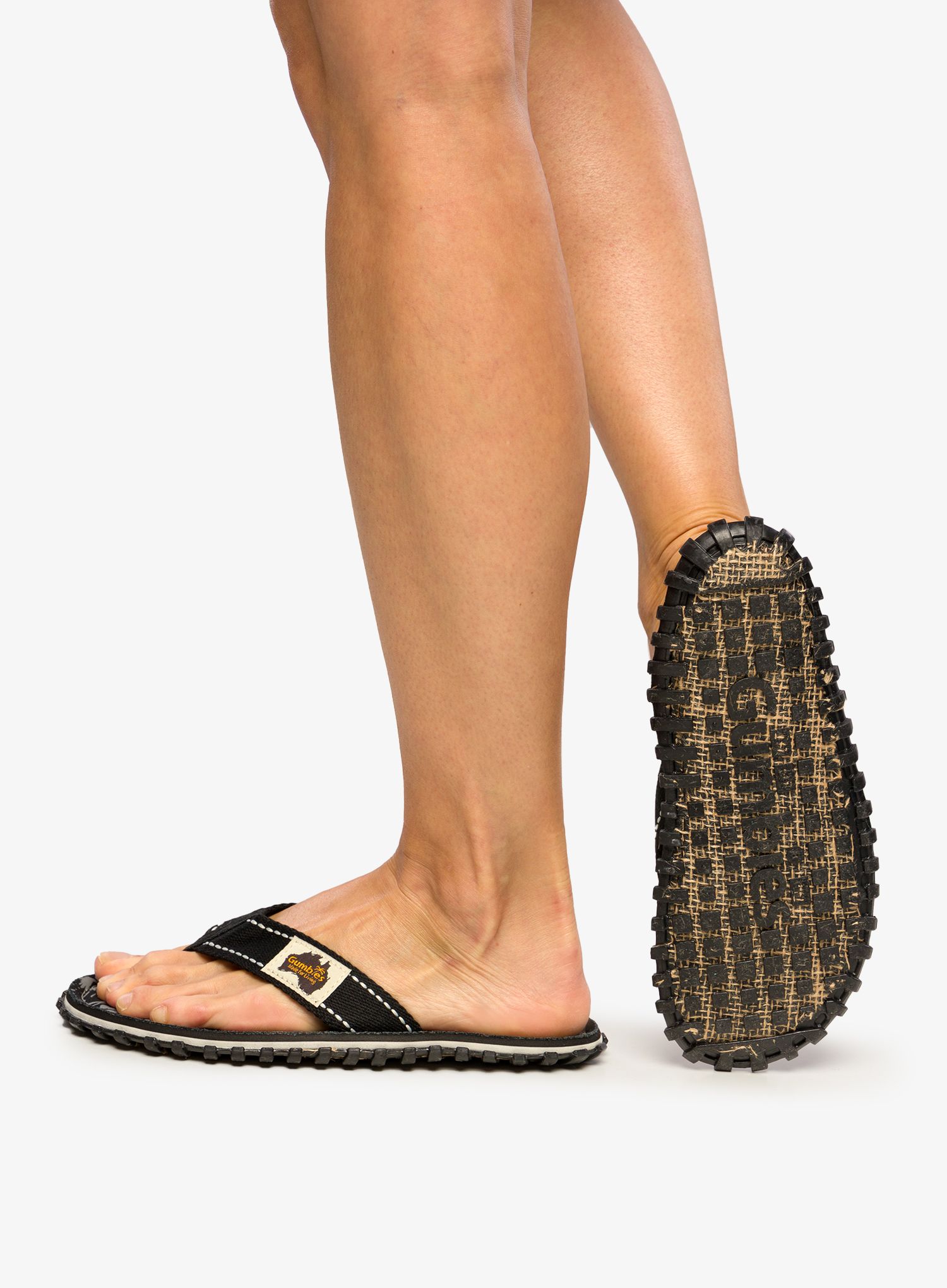 Žabky Gumbies Islander Canvas Flip-Flops - midnight black