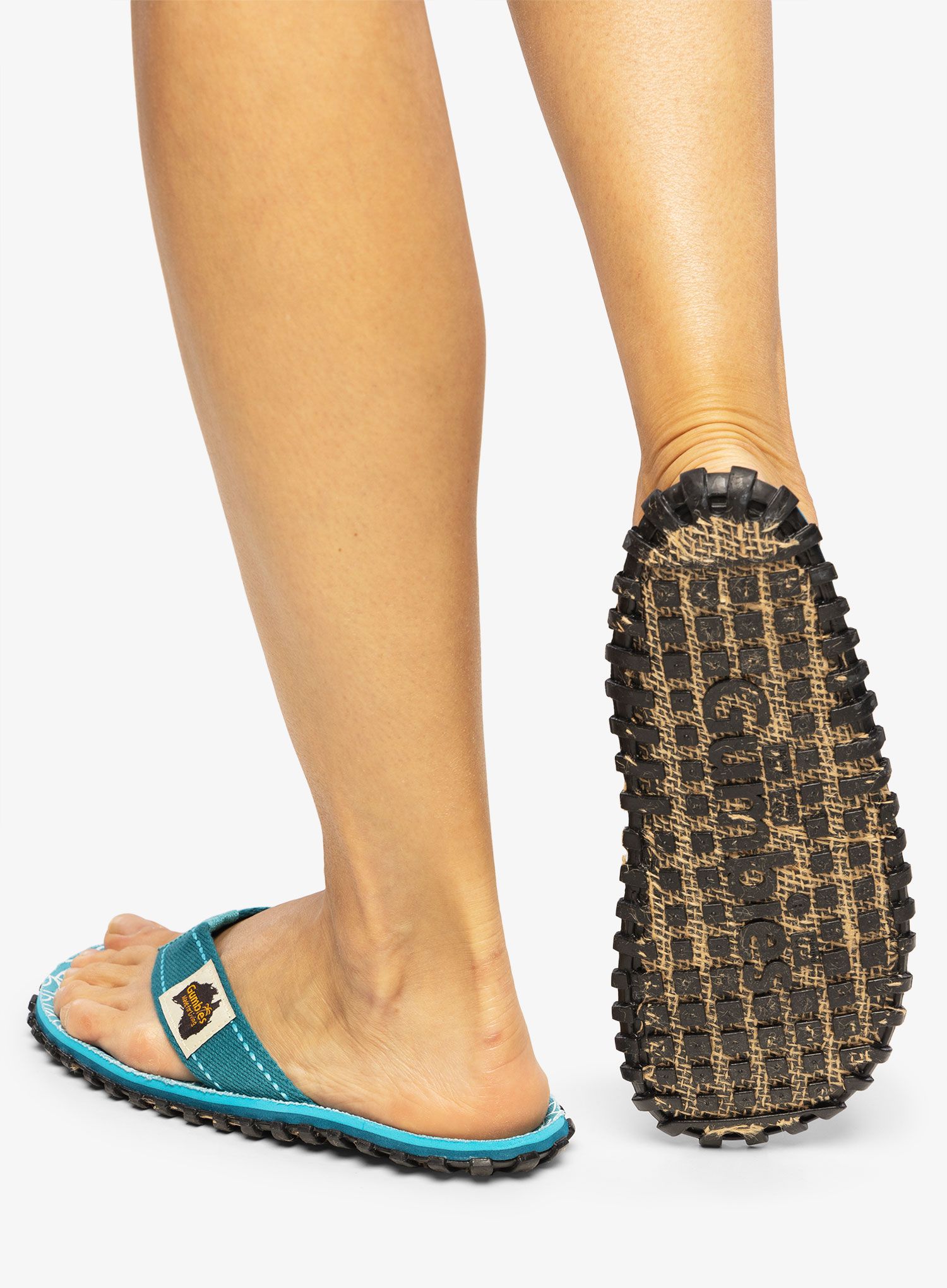 Dámské žabky Gumbies Islander Canvas Flip-Flops - turquoise swirls 