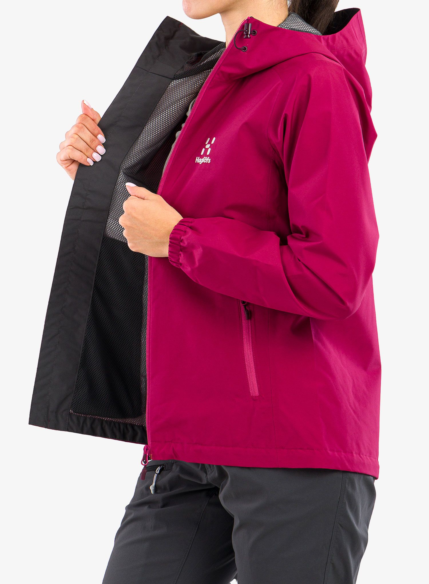 GORE TEX bunda dámská Haglofs Betula GTX Jacket - deep pink