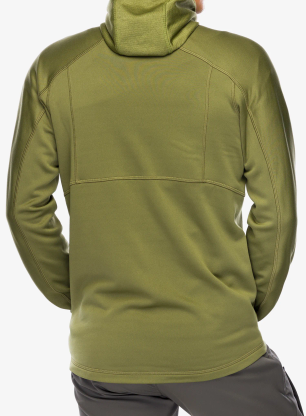Fleece mikina Haglofs Betula Hood - olive green