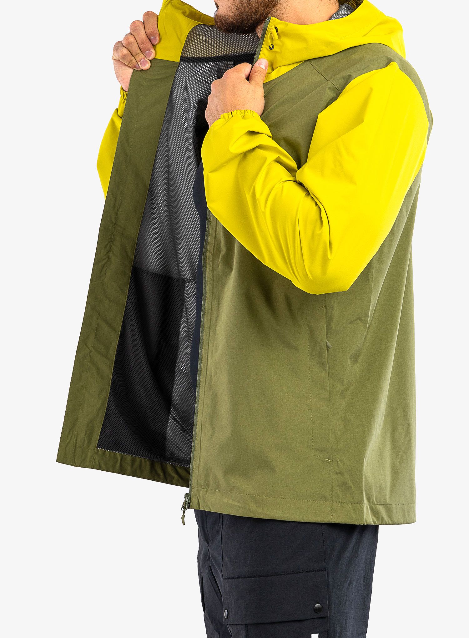 Bunda do deště Haglofs Buteo Jacket - olive green/aurora