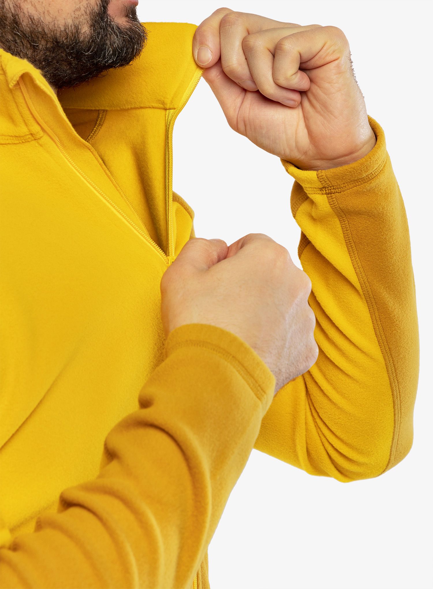 Fleece mikina Haglofs Buteo Mid Jacket - autumn leaves/pumpkin yellow