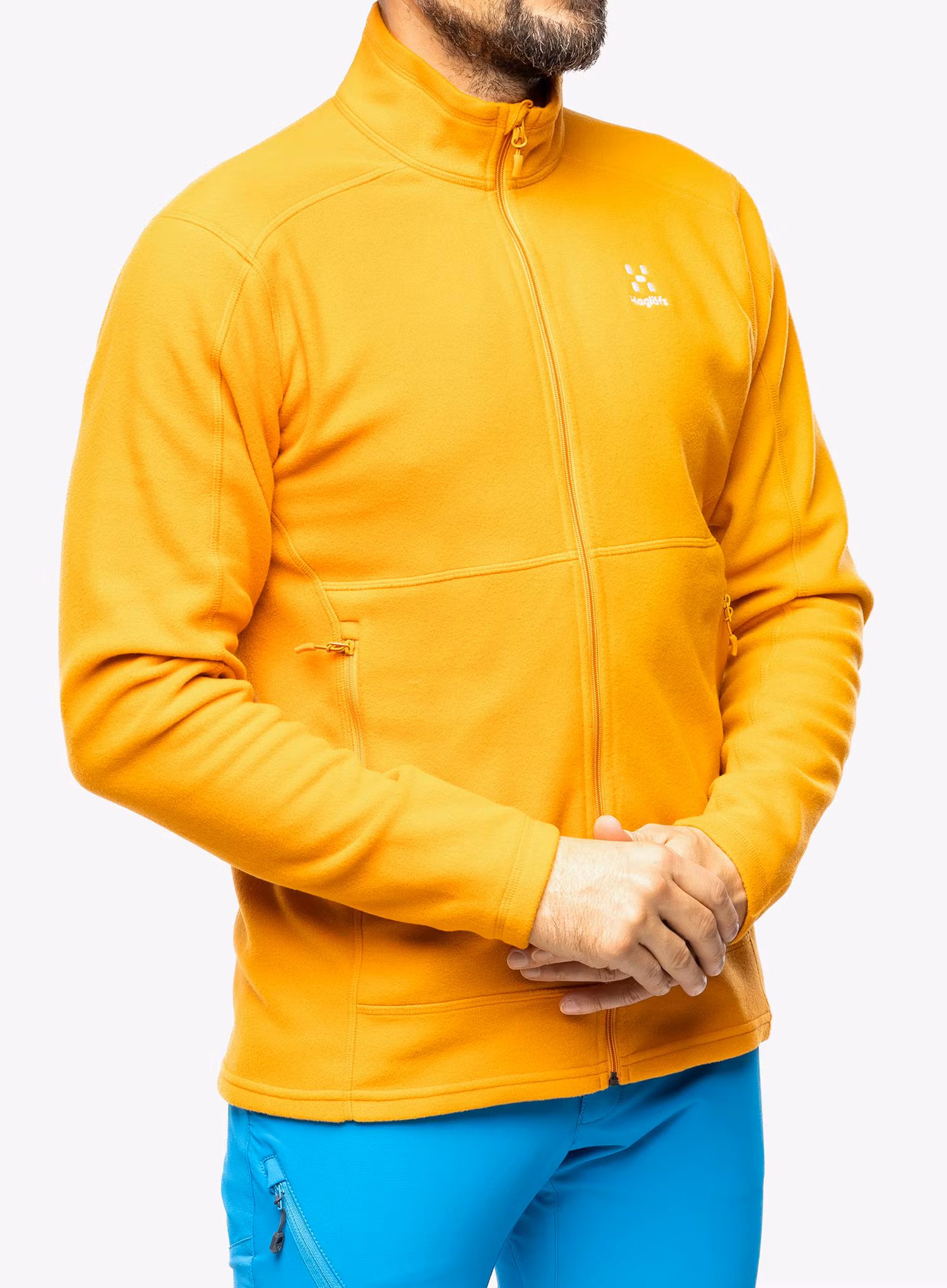 Fleece mikina Haglofs Buteo Mid Jacket - desert yellow