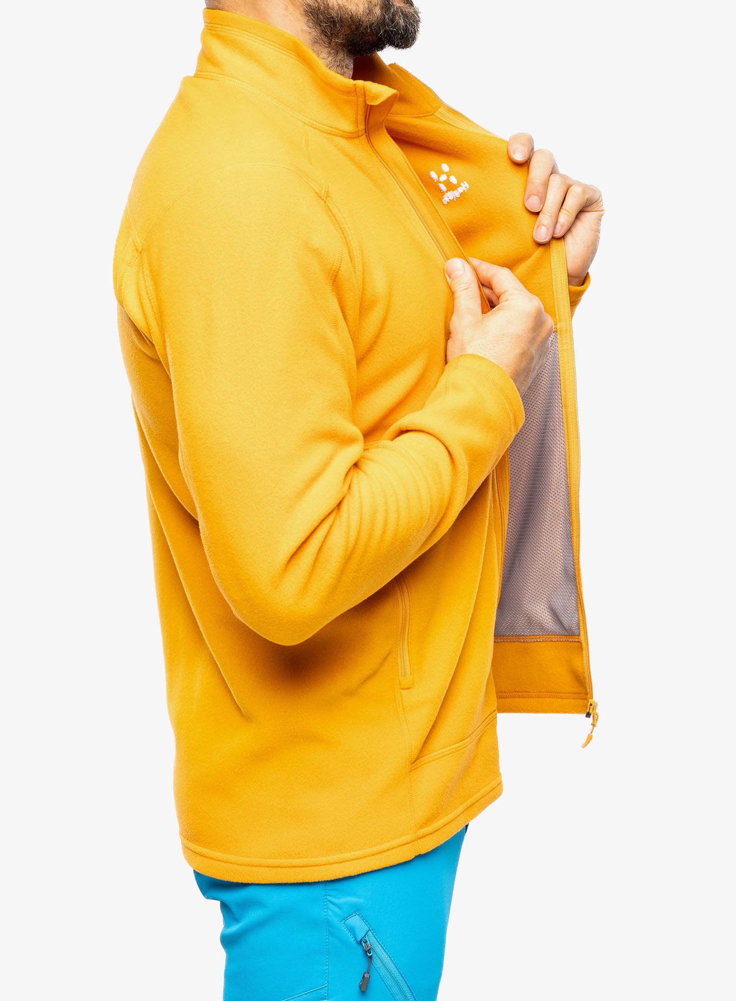 Fleece mikina Haglofs Buteo Mid Jacket - desert yellow