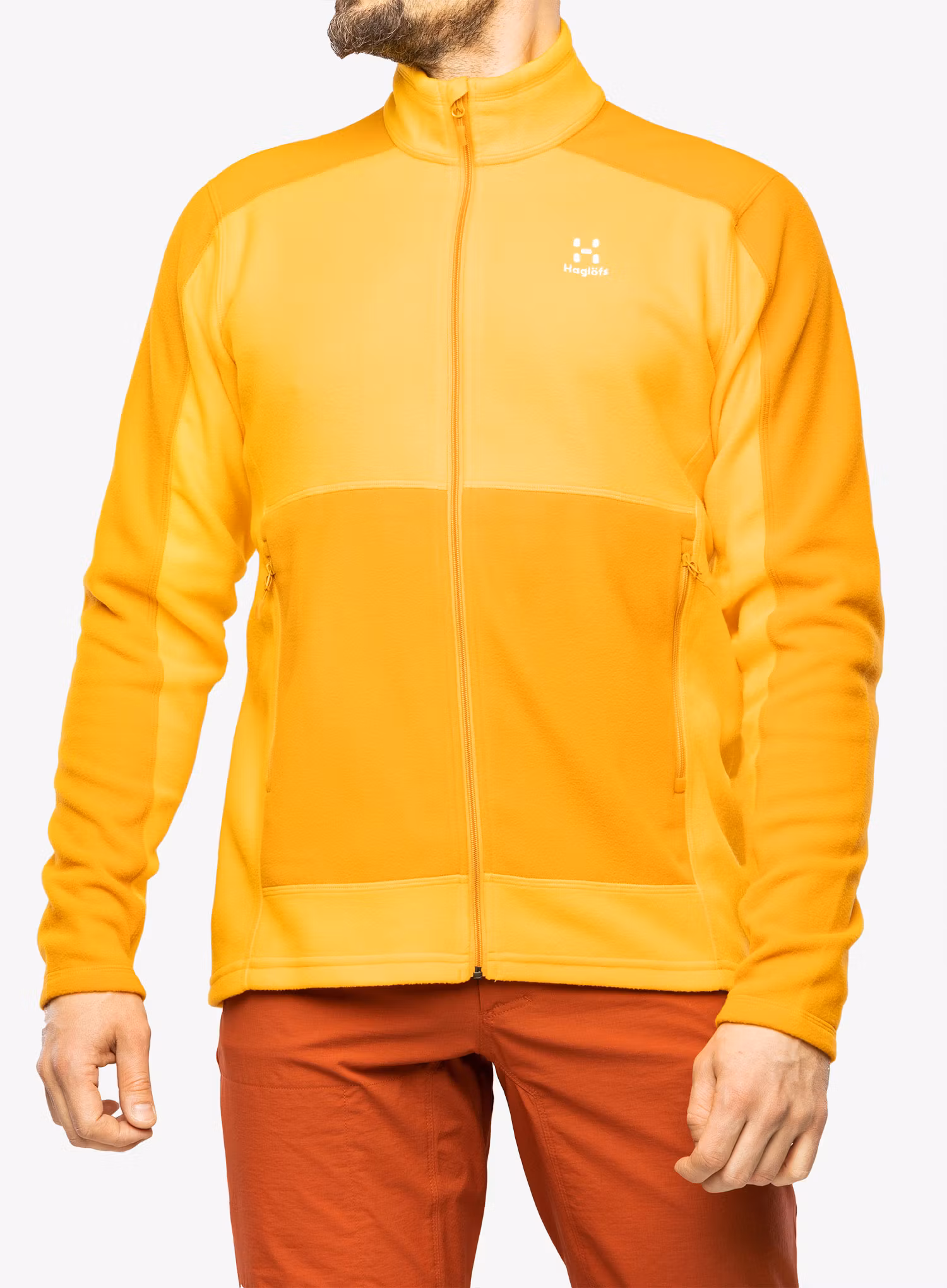 Fleece mikina Haglofs Buteo Mid Jacket - desert yellow/sunny yellow