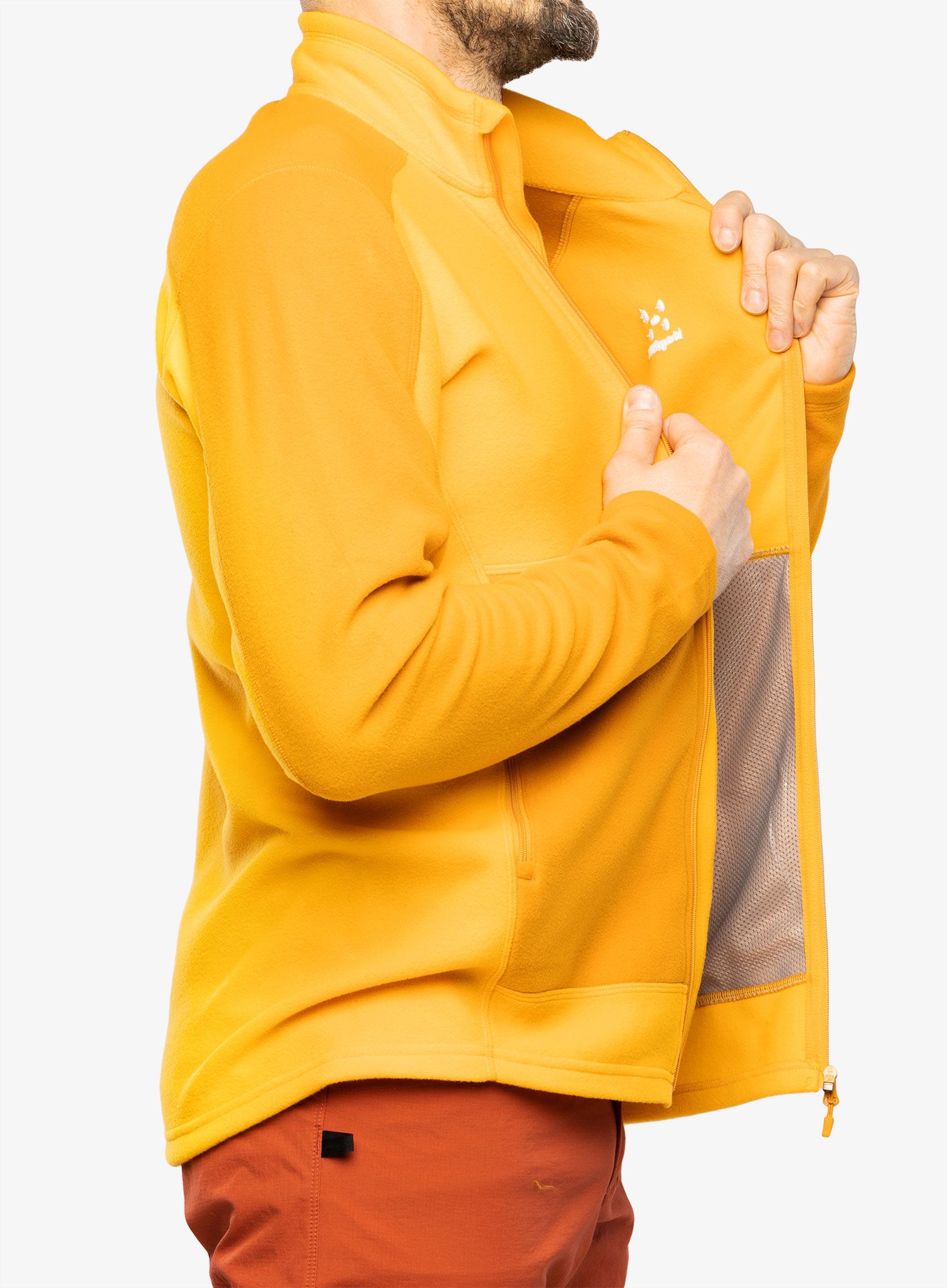 Fleece mikina Haglofs Buteo Mid Jacket - desert yellow/sunny yellow
