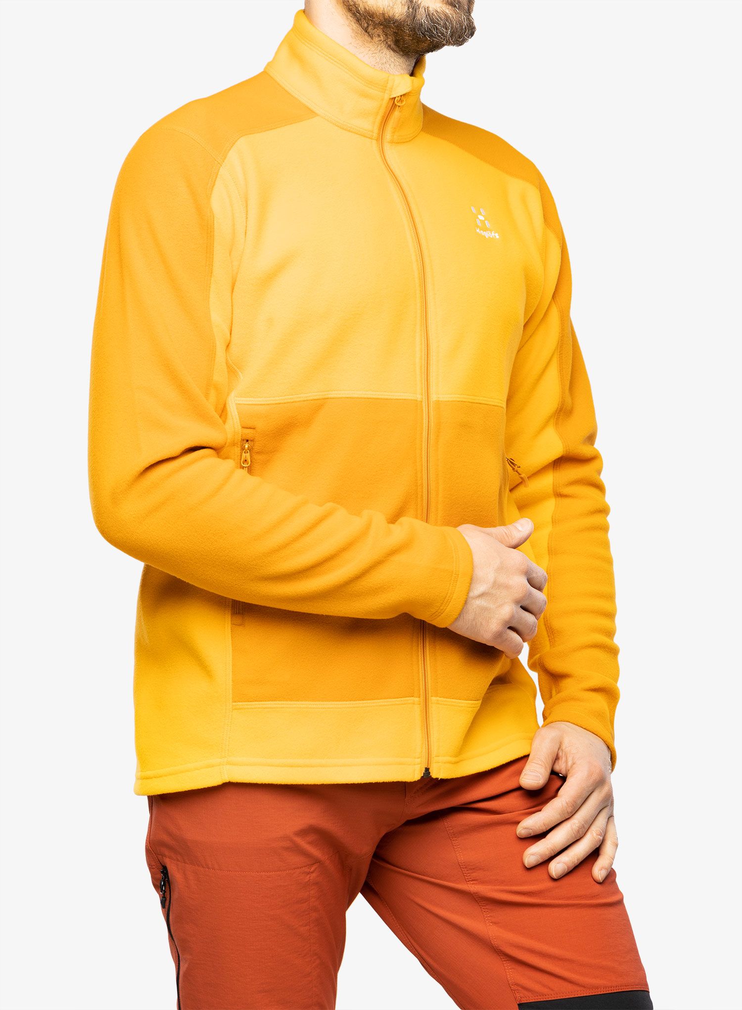 Fleece mikina Haglofs Buteo Mid Jacket - desert yellow/sunny yellow