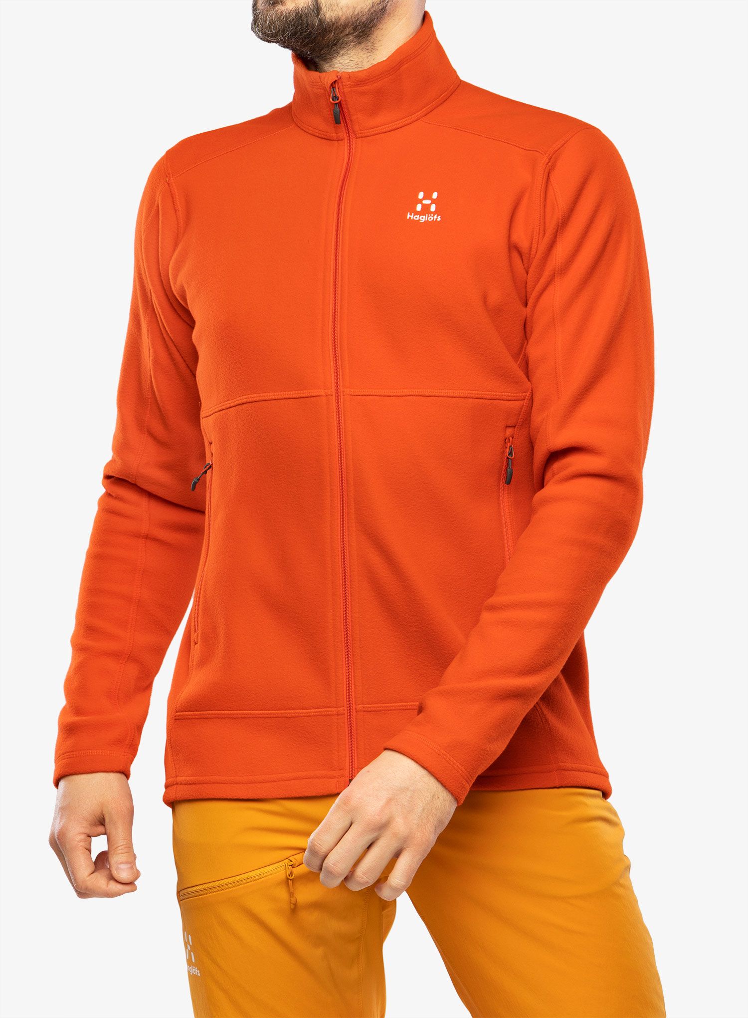 Mikina bez kapuce Haglofs Buteo Mid Jacket - habanero