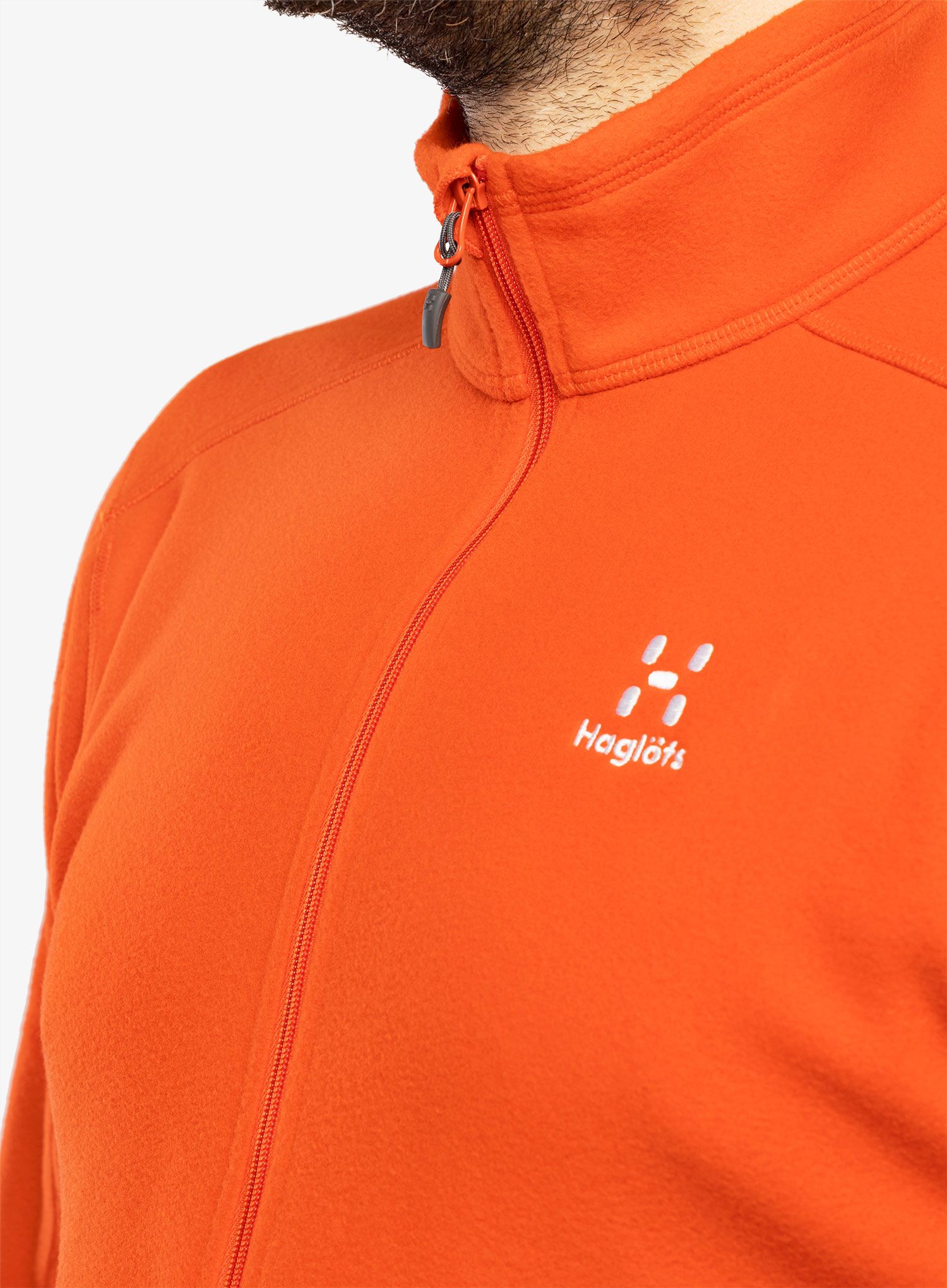 Mikina bez kapuce Haglofs Buteo Mid Jacket - habanero