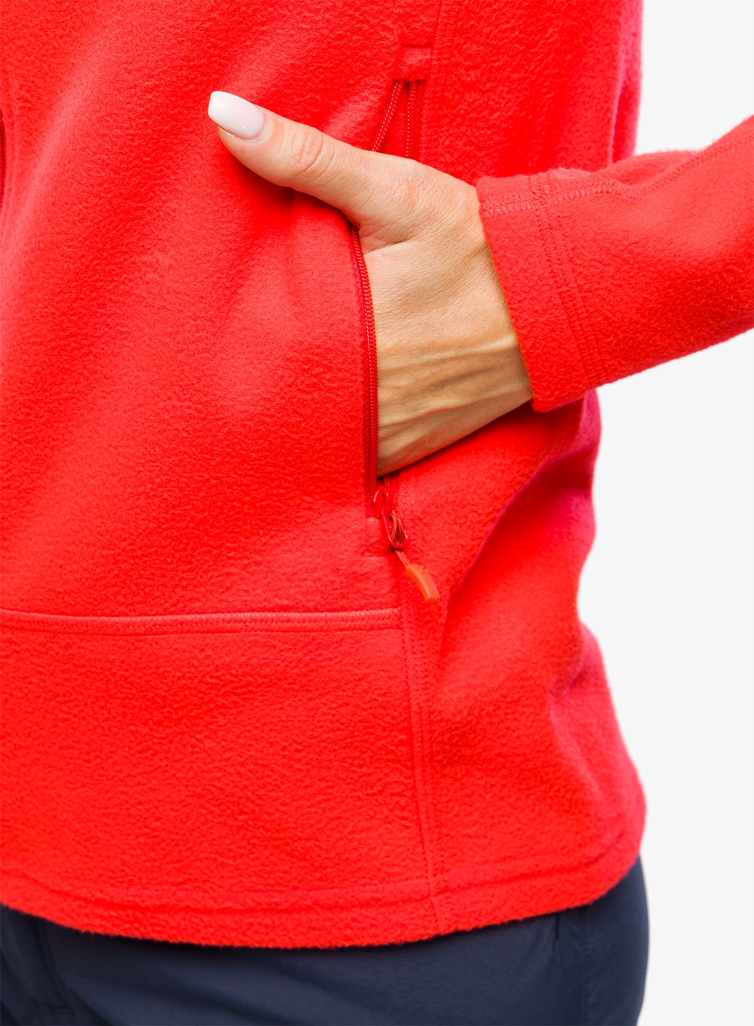 Fleece mikina dámská Haglofs Buteo Mid Jacket - poppy red