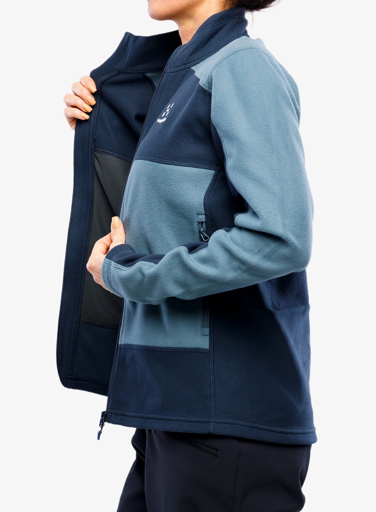 Rozepínací mikina dámská Haglofs Buteo Mid Jacket - steel blue/tarn blue
