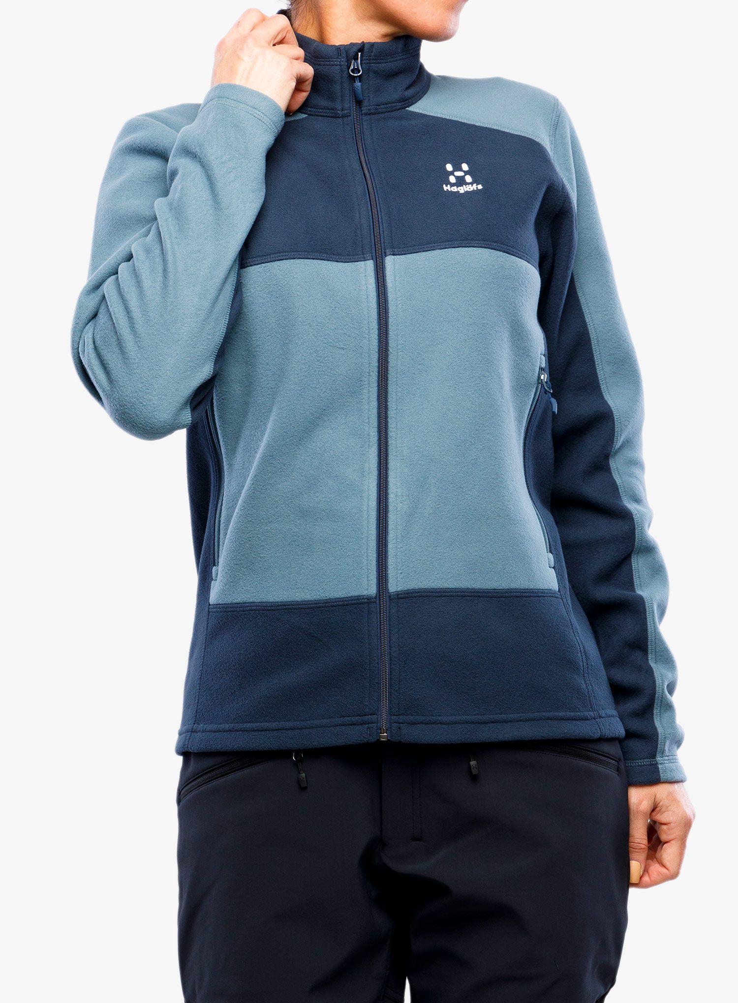 Rozepínací mikina dámská Haglofs Buteo Mid Jacket - steel blue/tarn blue