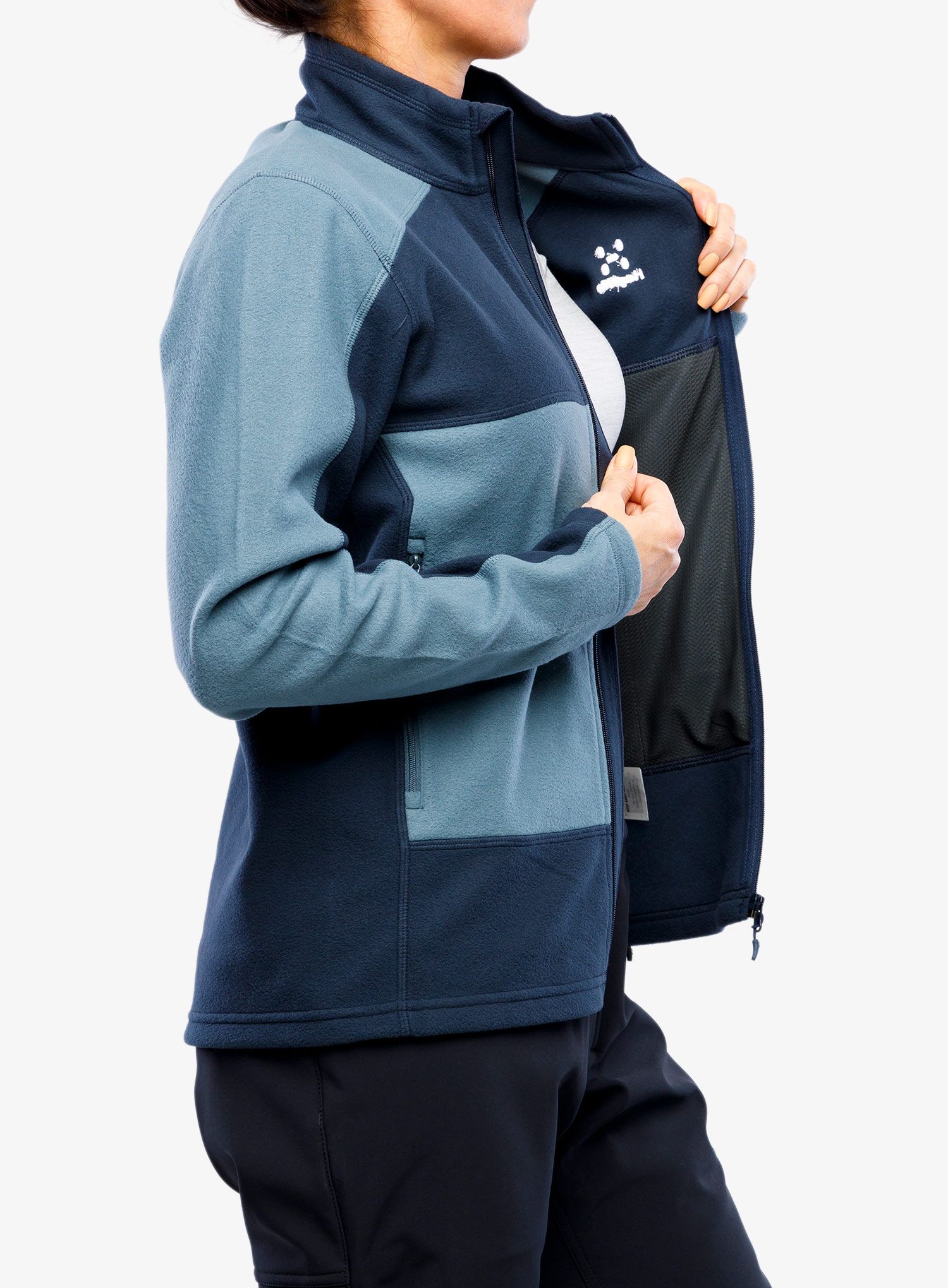 Rozepínací mikina dámská Haglofs Buteo Mid Jacket - steel blue/tarn blue