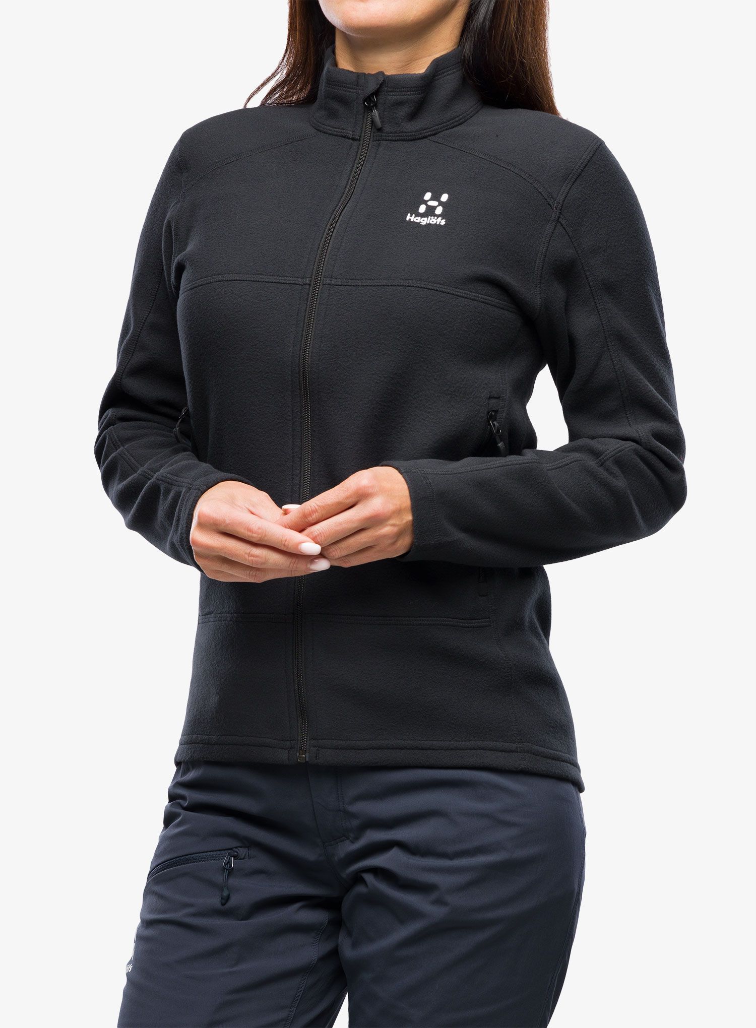 Fleece mikina dámská Haglofs Buteo Mid Jacket - true black