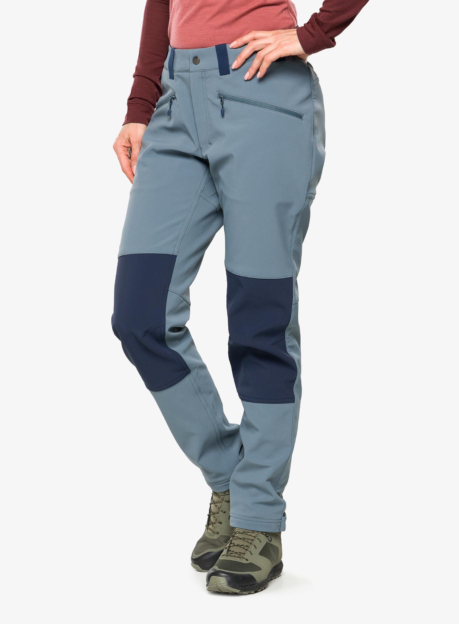 Softshellové kalhoty dámské Haglofs Chilly Softshell Pant - steel blue/tarn blue