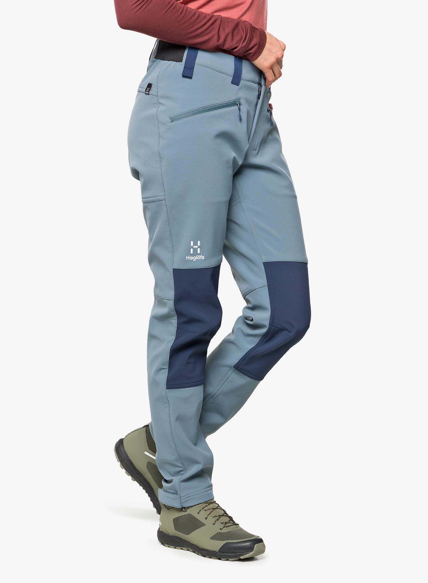 Softshellové kalhoty dámské Haglofs Chilly Softshell Pant - steel blue/tarn blue