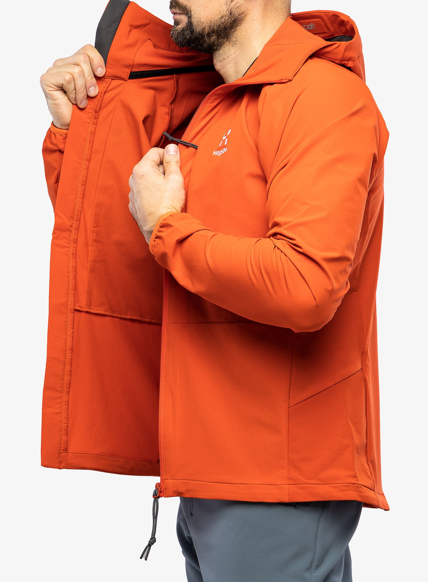 Softshellová bunda Haglofs Discover Touring Jacket - habanero