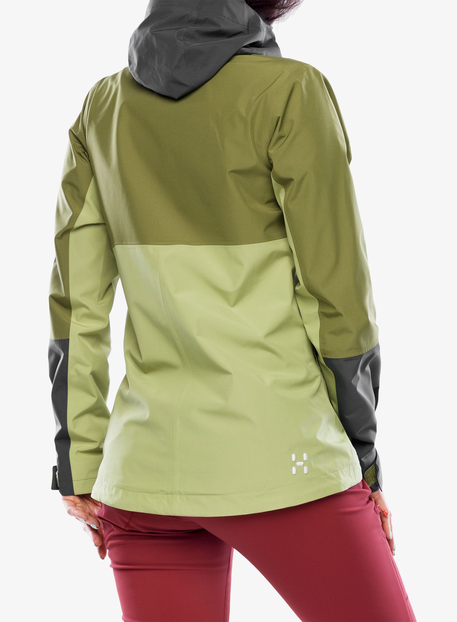 Dámská bunda do deště Haglofs Finch Proof Jacket - green/olive green