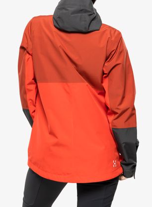 Dámská bunda do deště Haglofs Finch Proof Jacket - red/corrosion