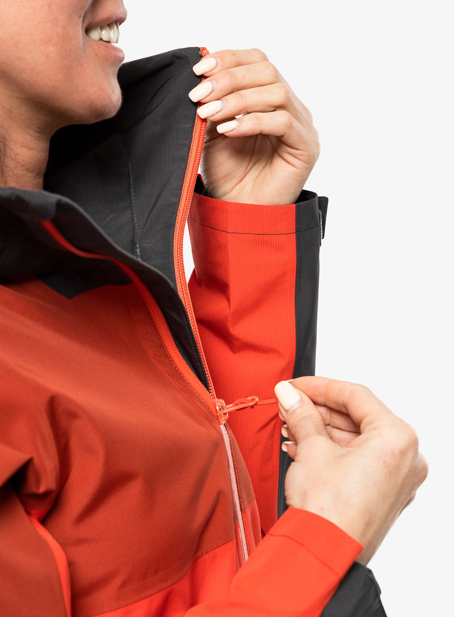 Dámská bunda do deště Haglofs Finch Proof Jacket - red/corrosion
