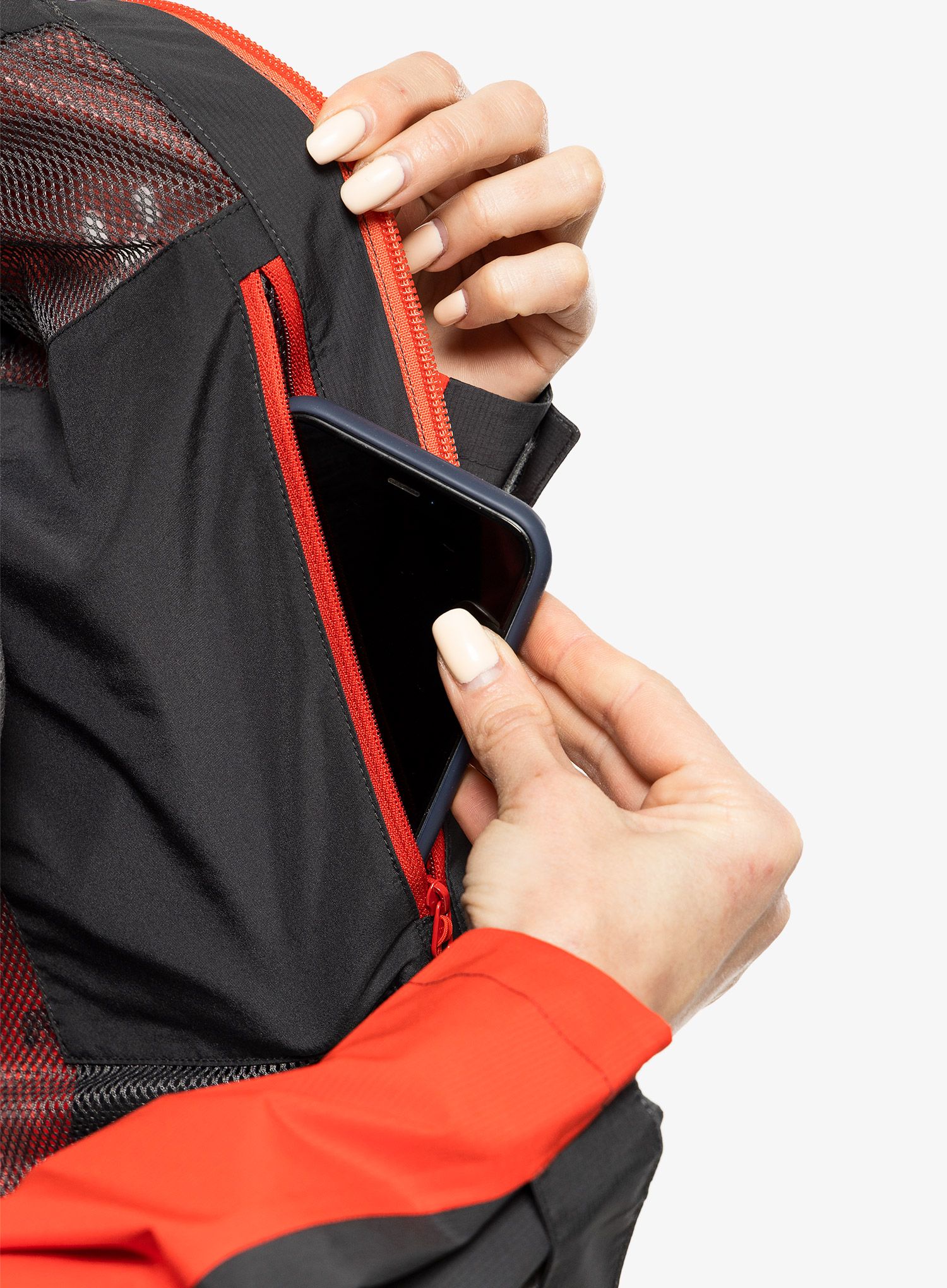 Dámská bunda do deště Haglofs Finch Proof Jacket - red/corrosion