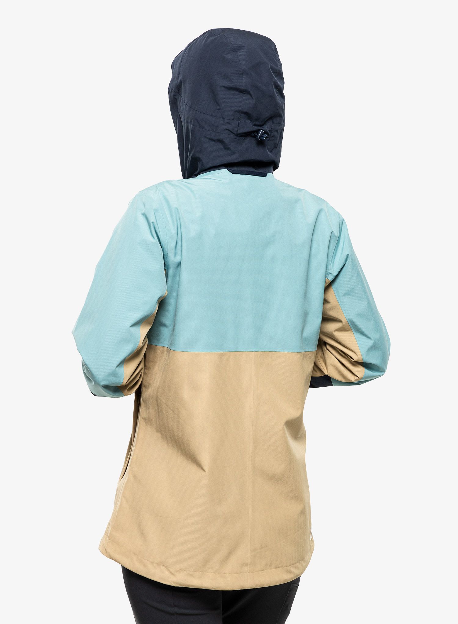Dámská bunda do deště Haglofs Finch Proof Jacket - sand/blue