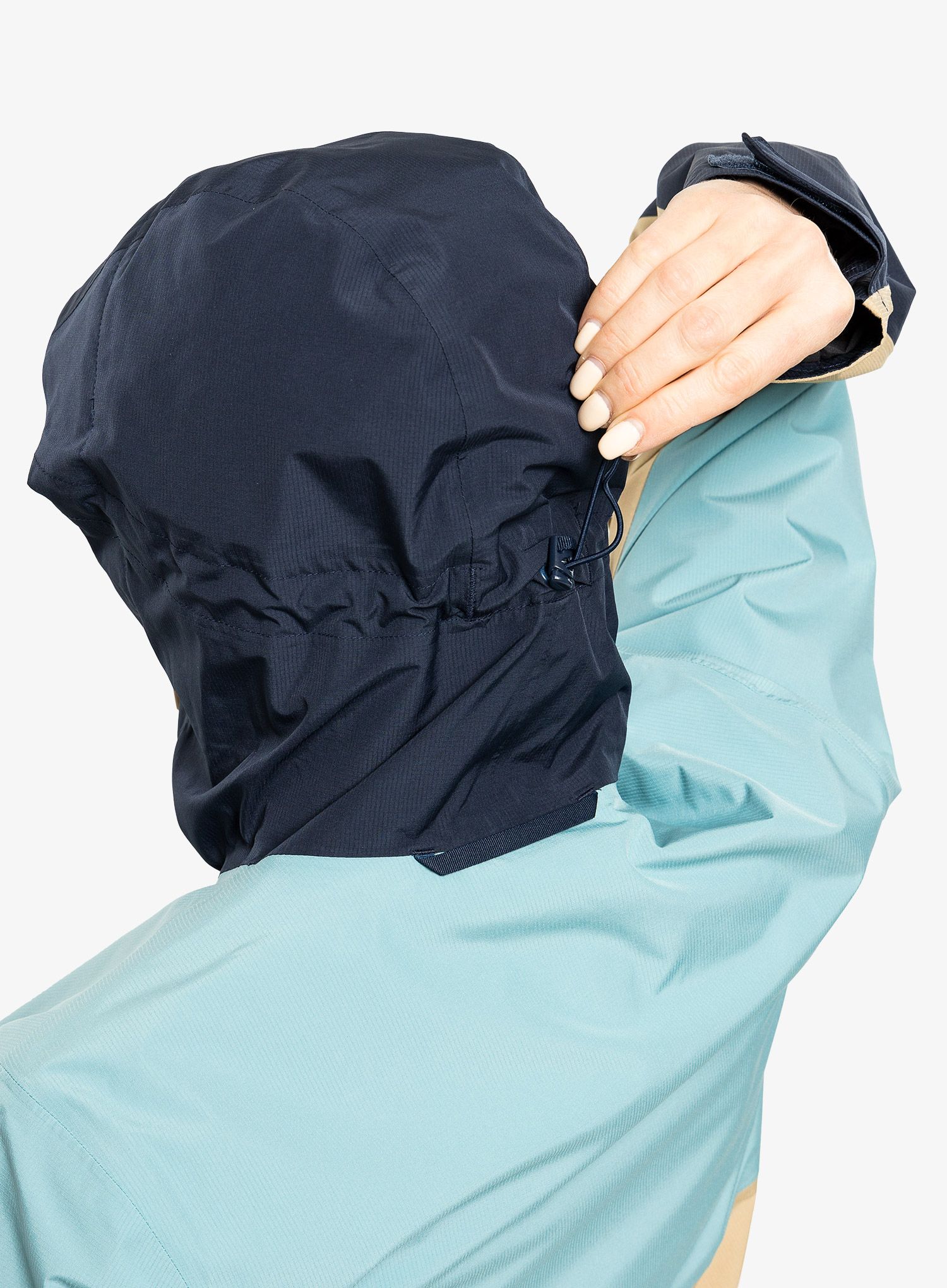 Dámská bunda do deště Haglofs Finch Proof Jacket - sand/blue