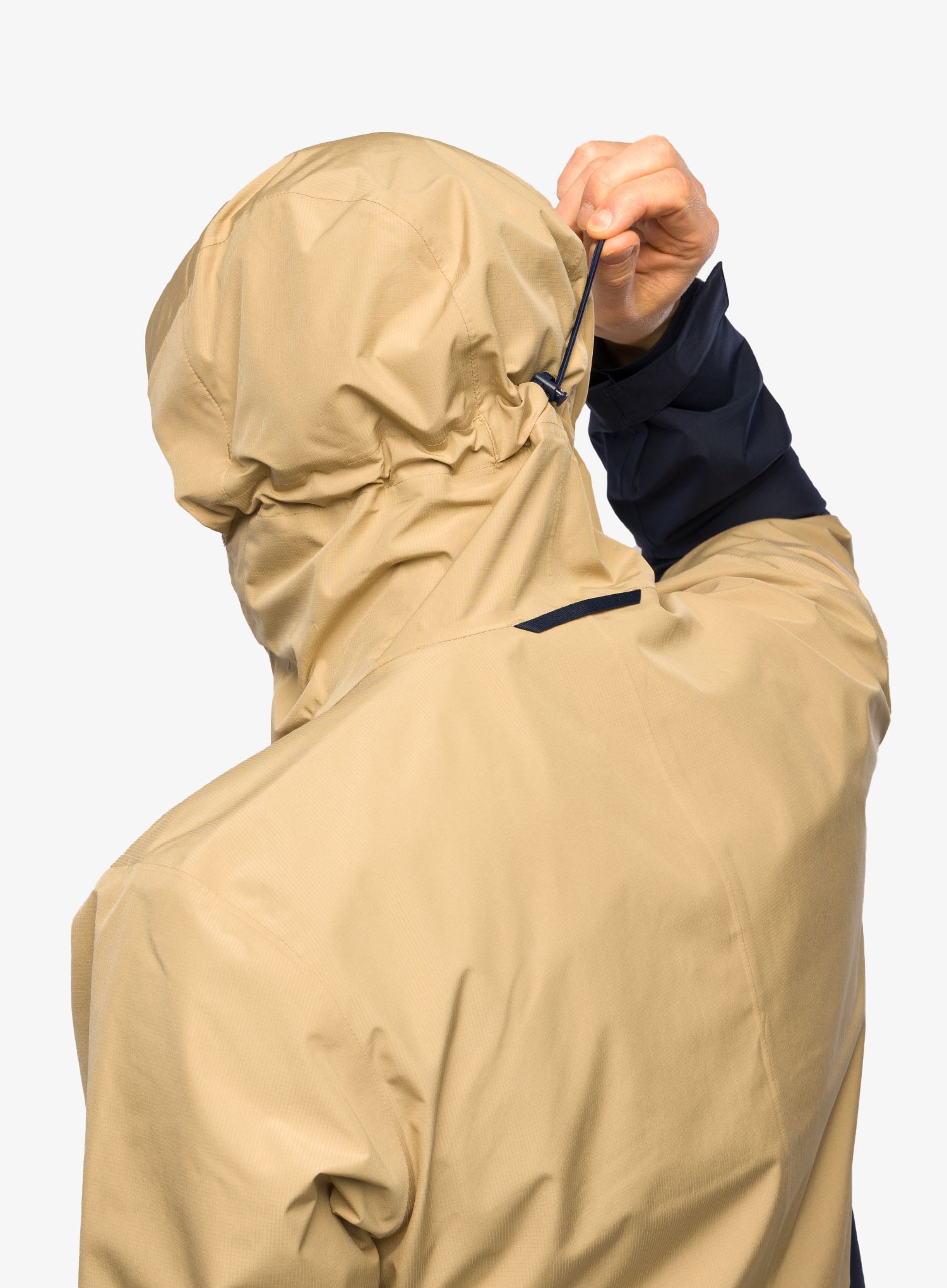 Pánská bunda do deště Haglofs Finch Proof Jacket - sand/tarn blue