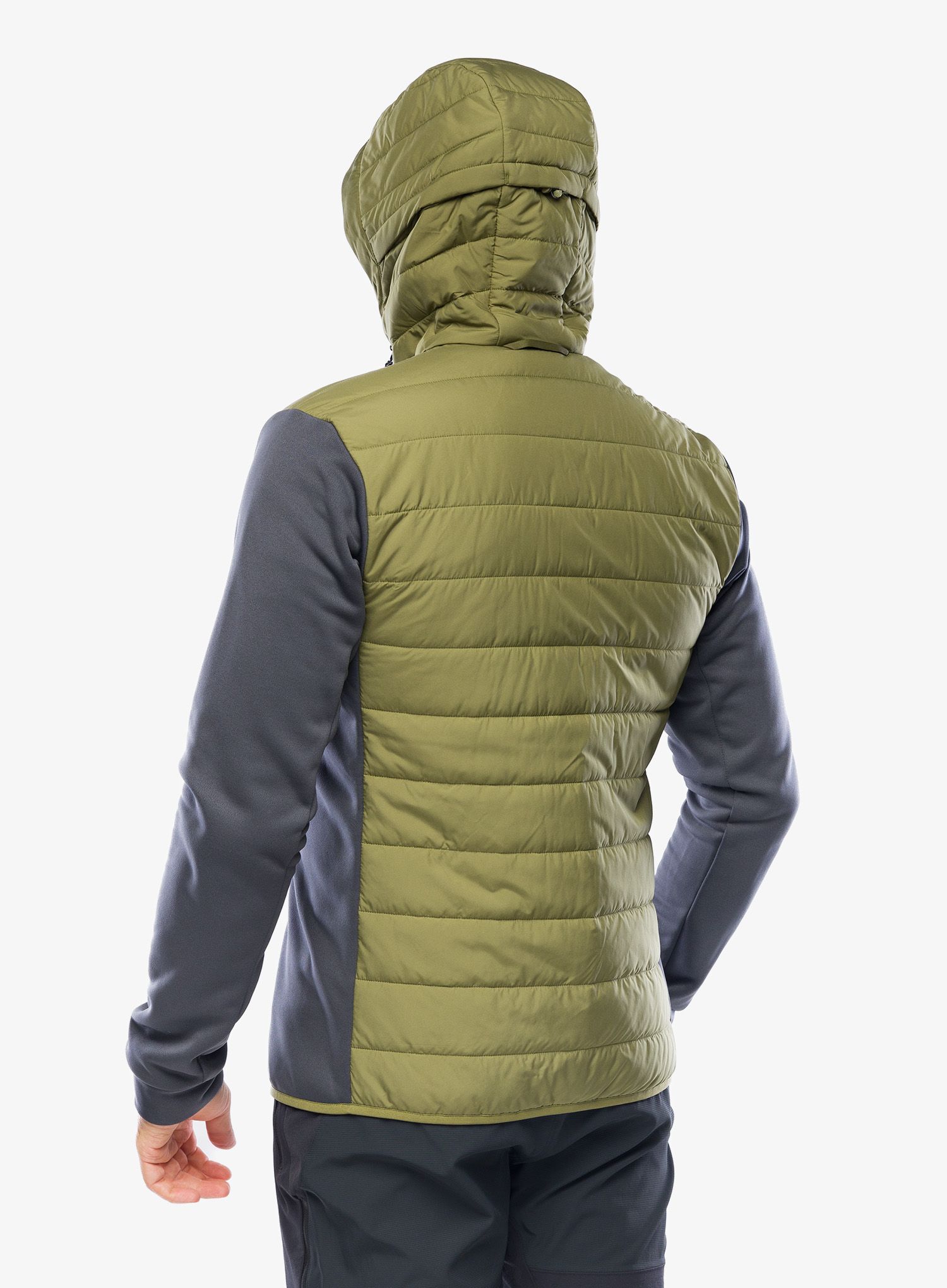 Bunda Haglofs Hybrid Insulation Hood - magnetite/olive