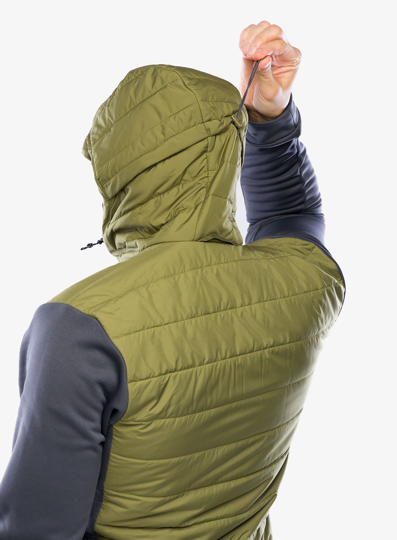 Bunda Haglofs Hybrid Insulation Hood - magnetite/olive
