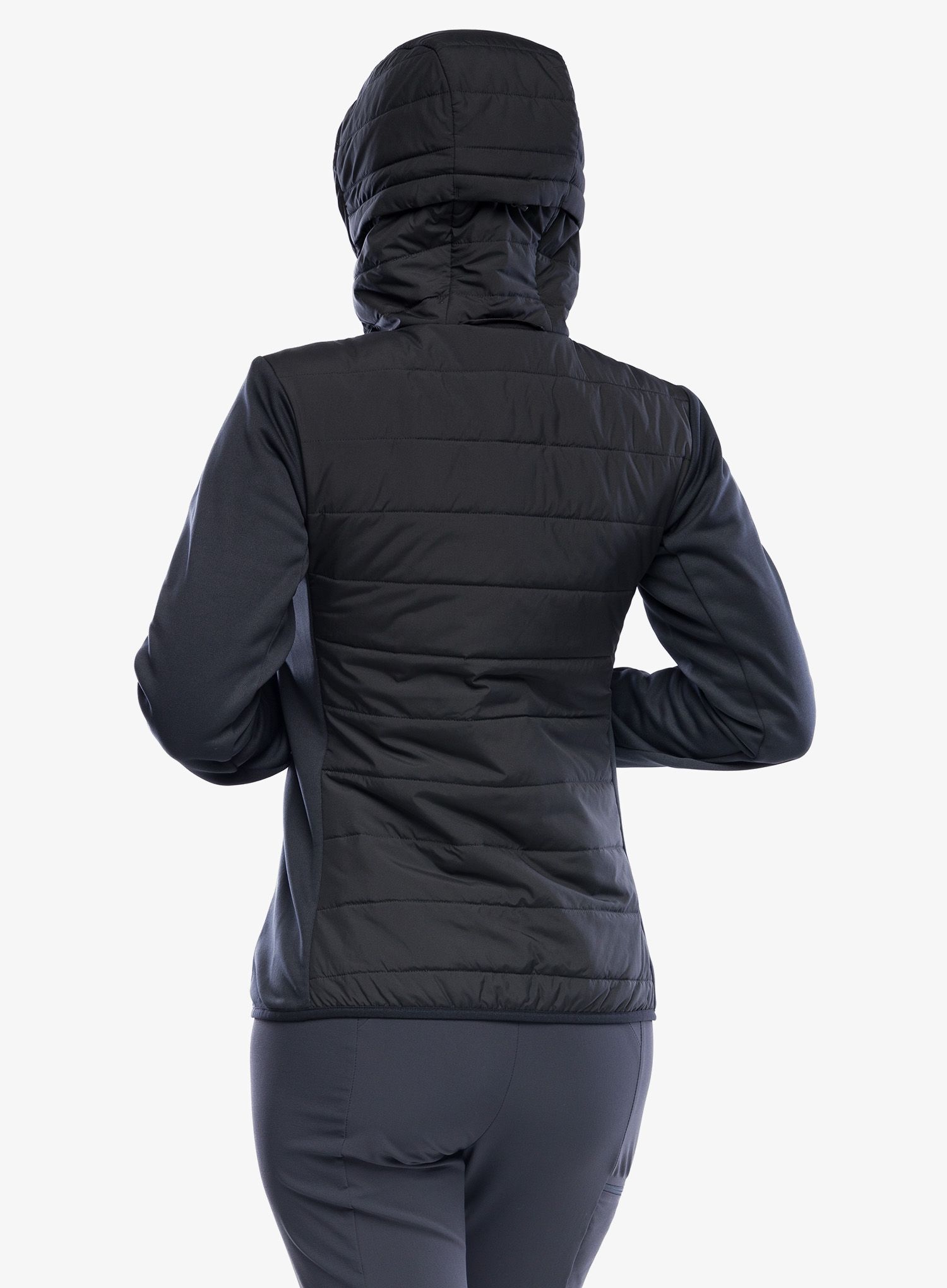 Dámská bunda Haglofs Hybrid Insulation Hood - true black