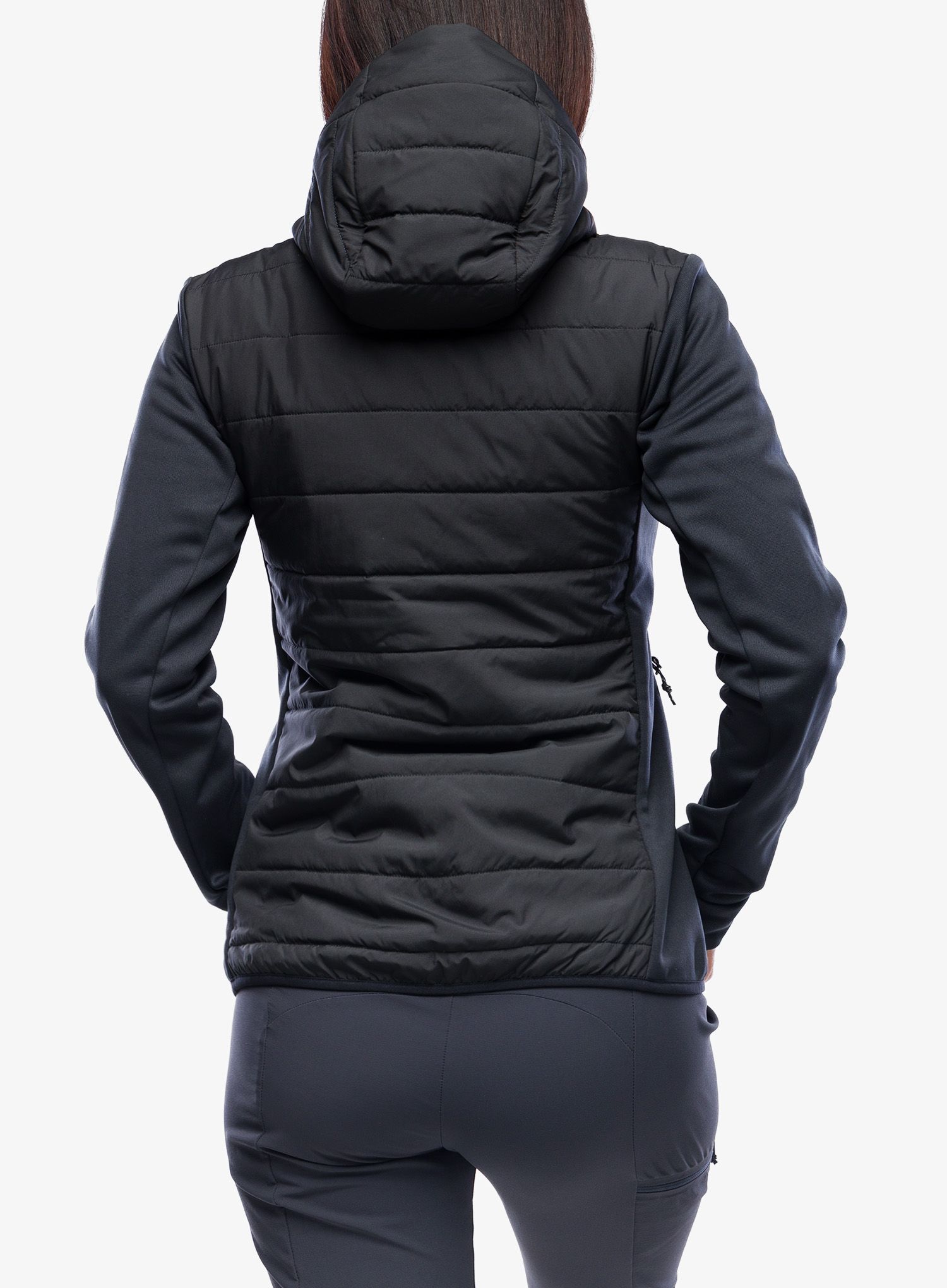 Dámská bunda Haglofs Hybrid Insulation Hood - true black