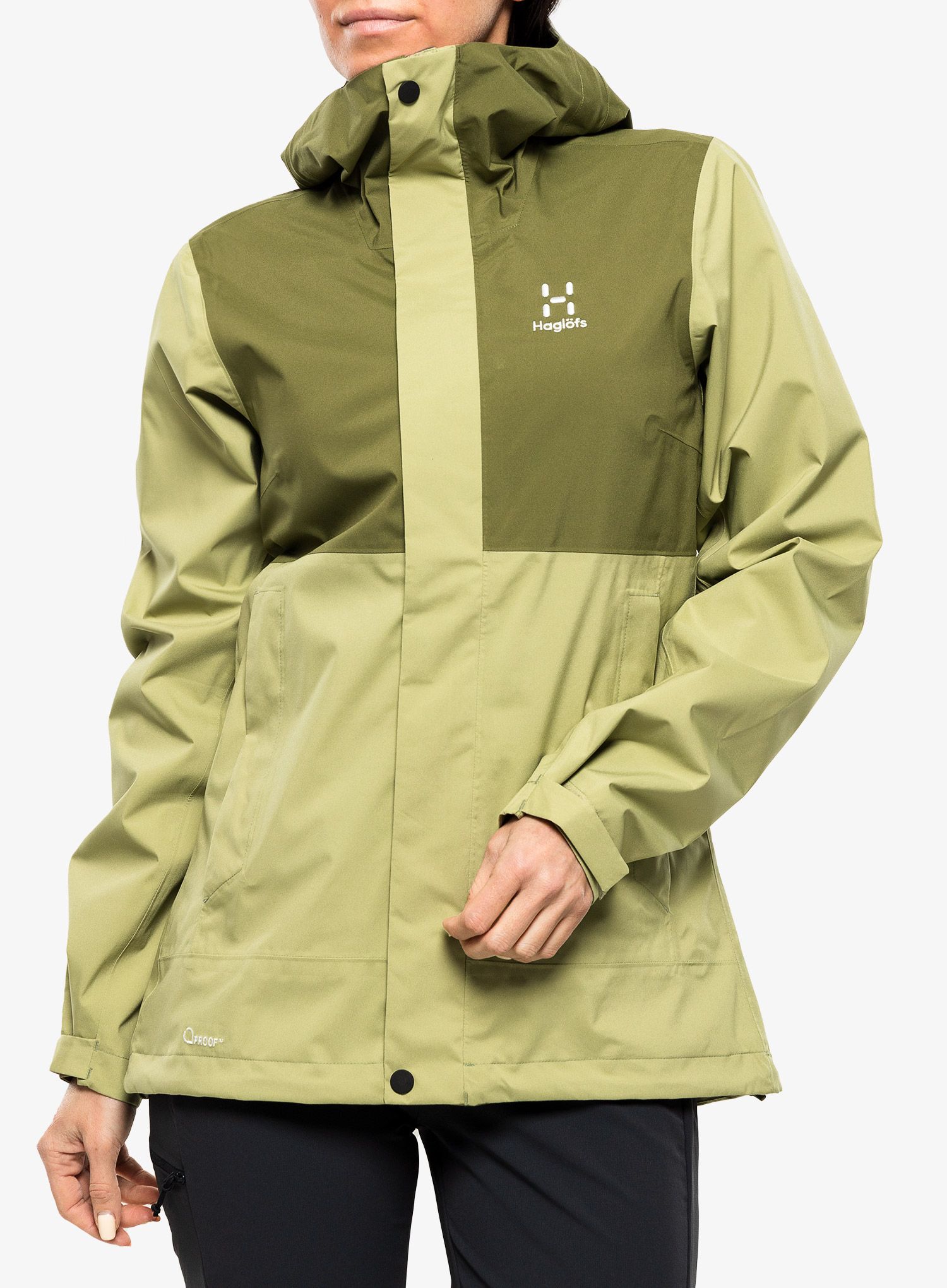 Dámská bunda do deště Haglofs Koyal Proof Jacket - green/olive
