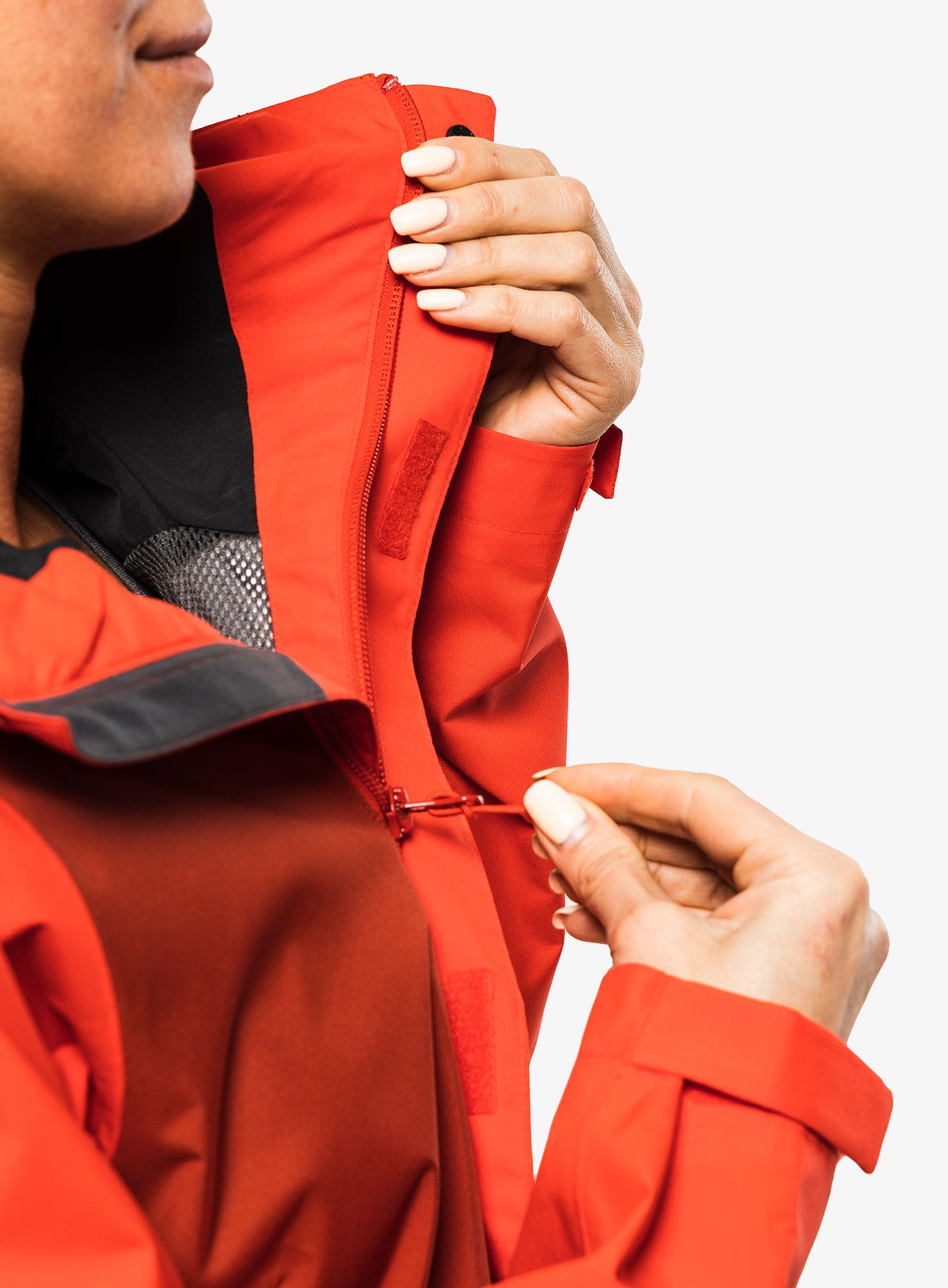 Dámská bunda do deště Haglofs Koyal Proof Jacket - red/corrosion