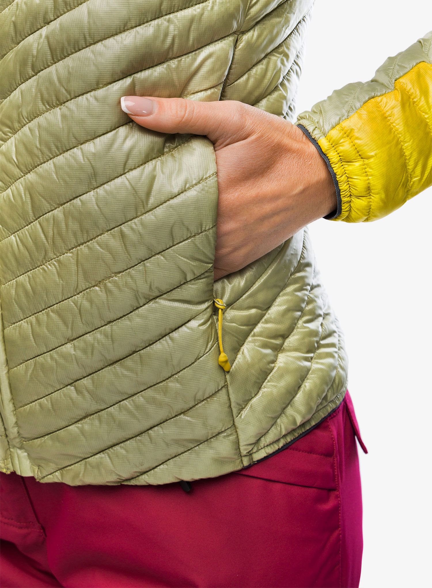 Zateplená bunda Haglofs L.I.M. Mimic Hood - aurora/thyme green